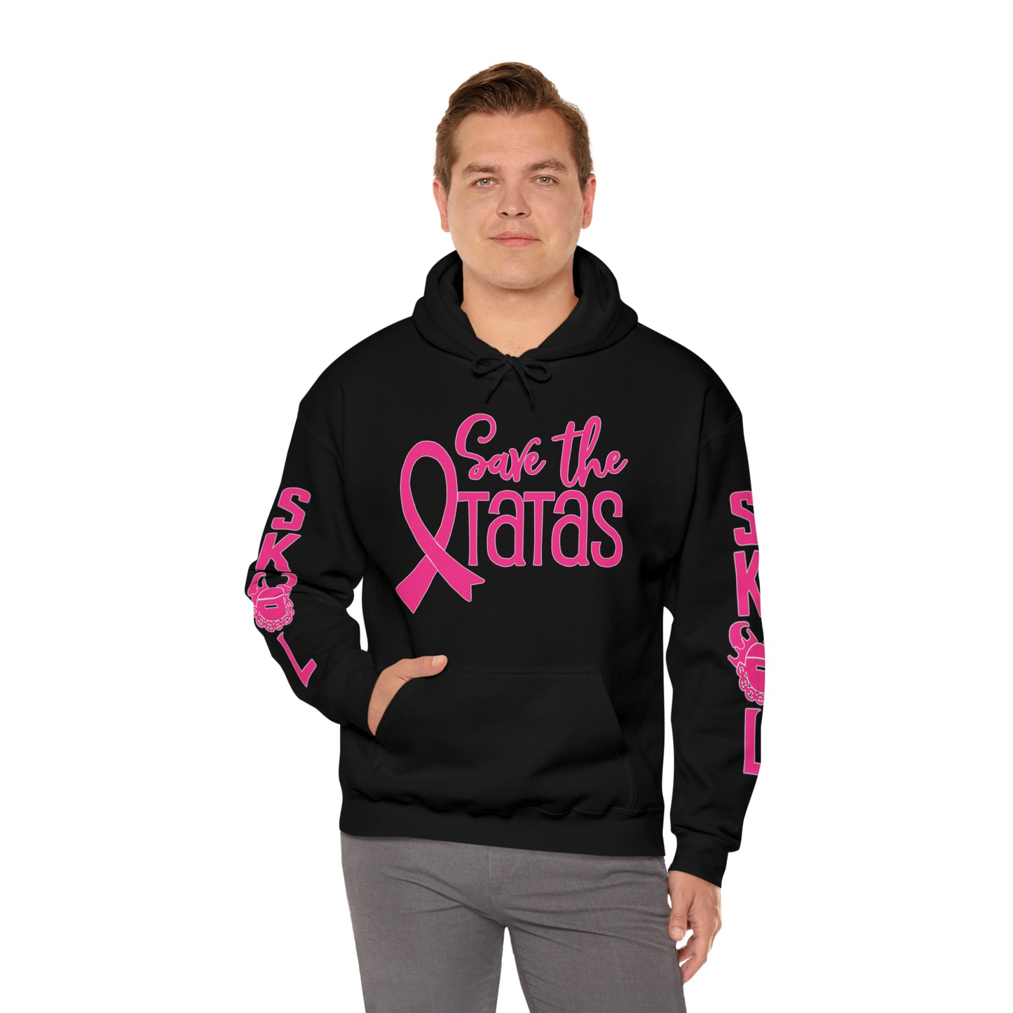 Unisex Heavy Blend™ Hooded Sweatshirt - Save the TaTas + Original (Sleeves)