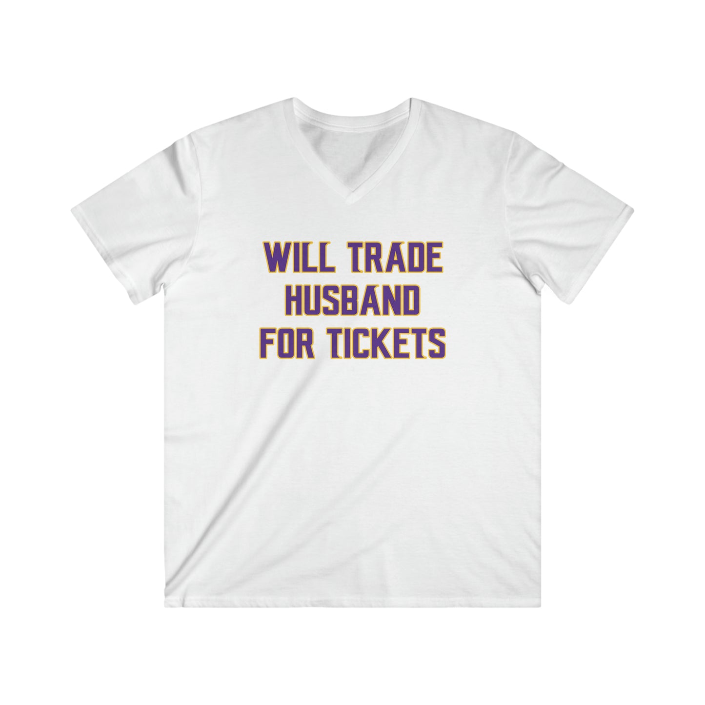 Men's Fitted V-Neck Short Sleeve - Husband for Tickets