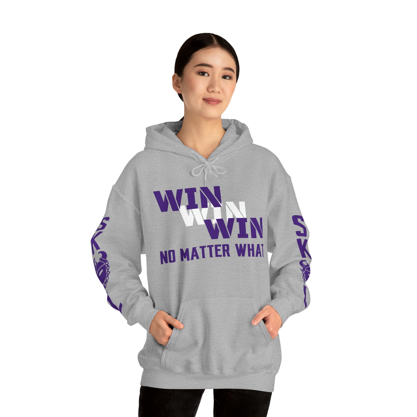 Unisex Heavy Blend™ Hooded Sweatshirt - No Matter What + Original (Sleeves)
