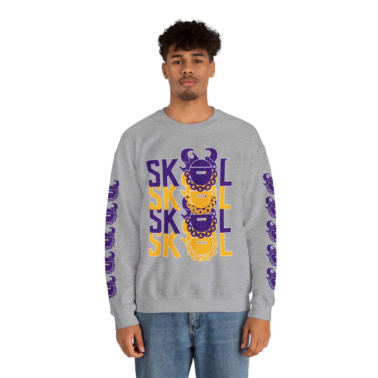 Unisex Heavy Blend™ Crewneck - 4x + Game Day Helmet (Sleeves)