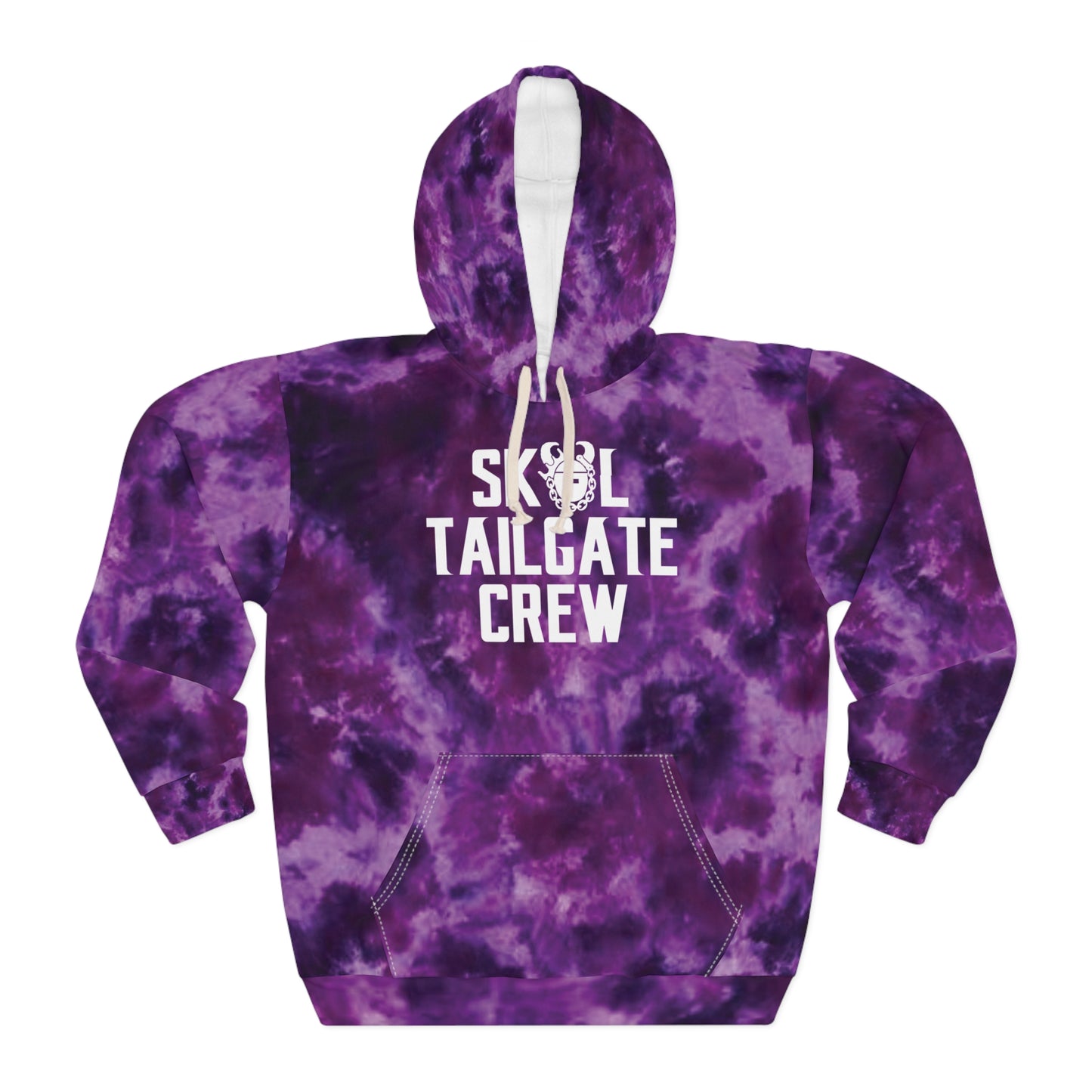 Unisex Pullover Hoodie - Purple Tie-Dye - Tailgate Crew