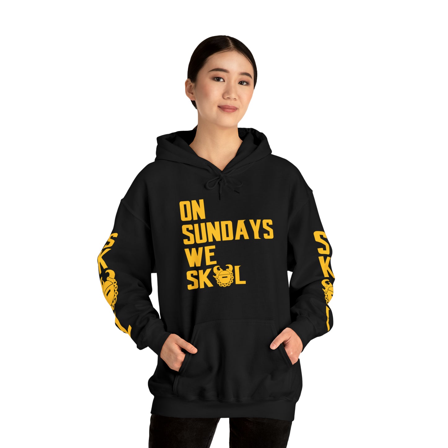 Unisex Heavy Blend™ Hooded Sweatshirt - On Sundays + The Original (Sleeves)
