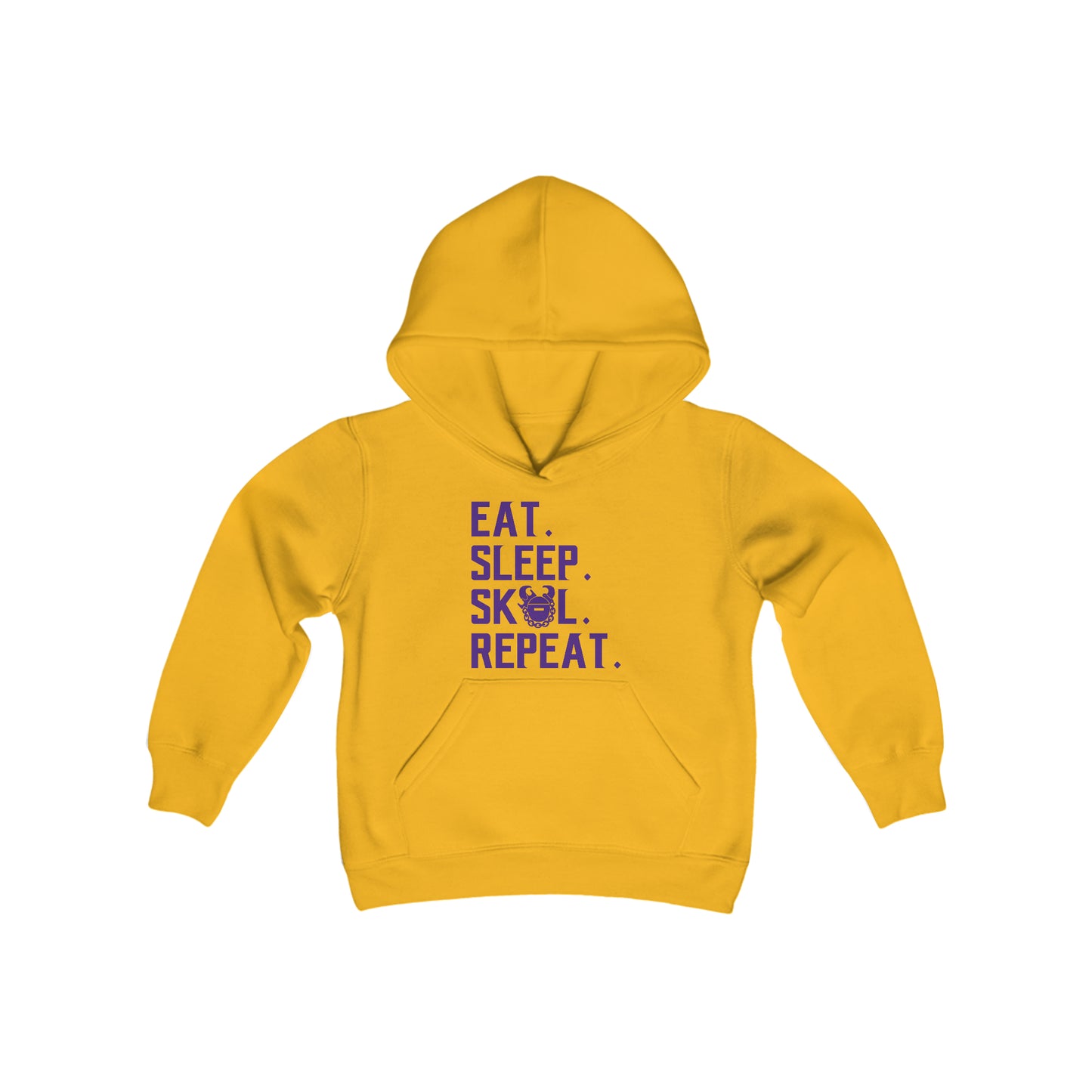 Youth Heavy Blend Hoodie - Eat. Sleep. Repeat.