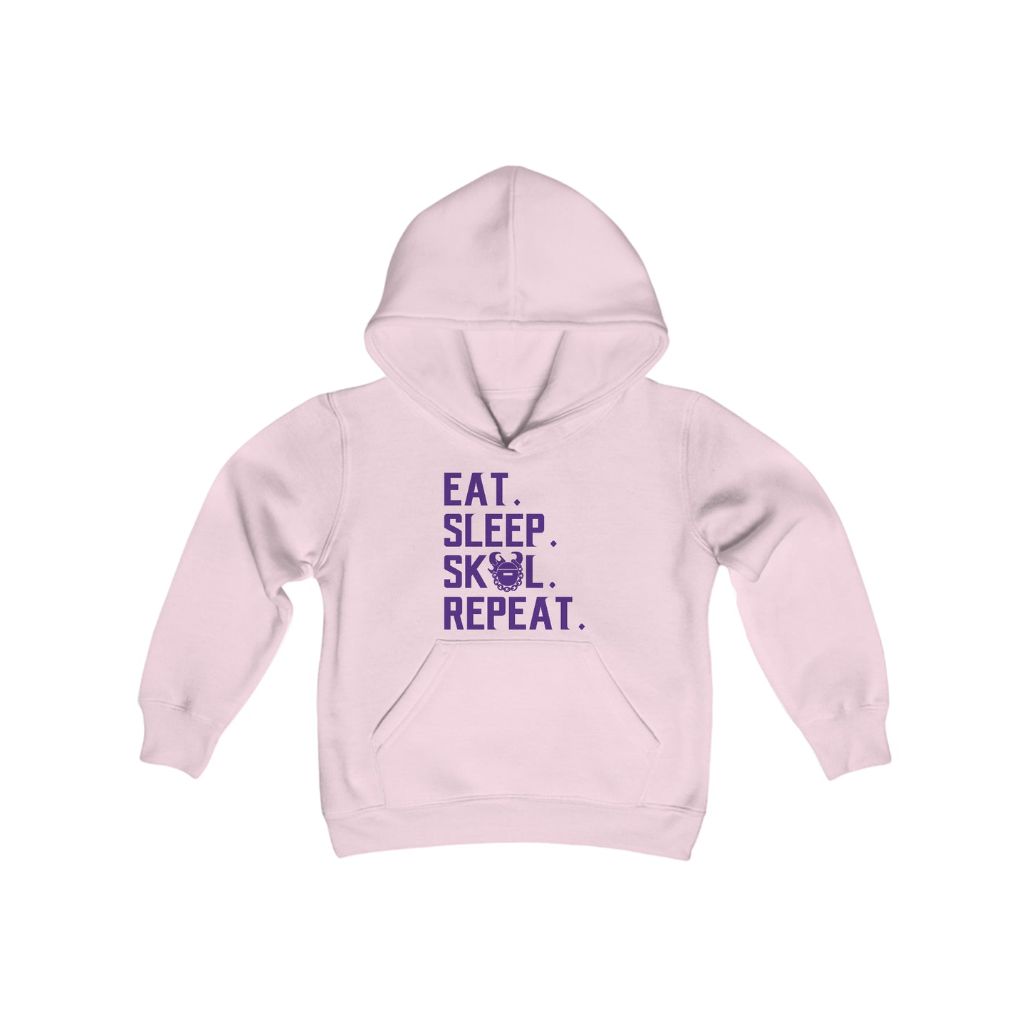 Youth Heavy Blend Hoodie - Eat. Sleep. Repeat.