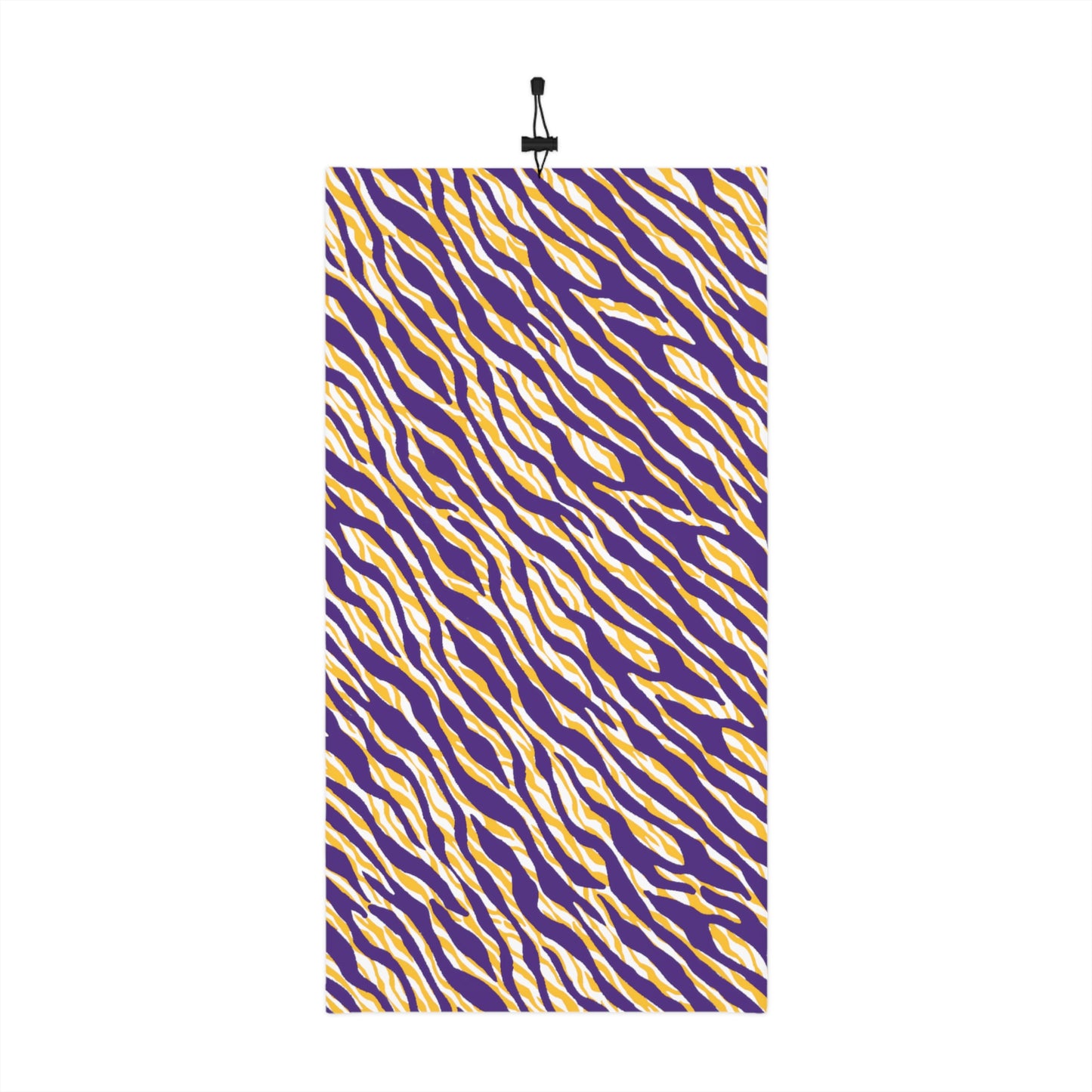 Winter Neck Gaiter With Drawstring - Zebra Print