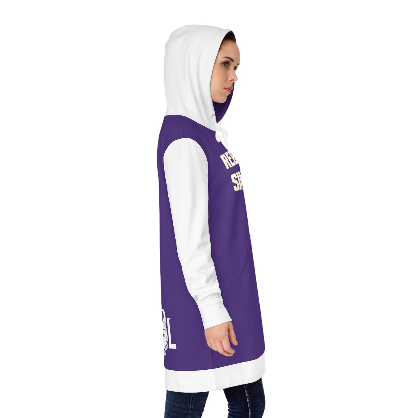Hoodie Dress - Purple/White - Rebuilding Since 1961