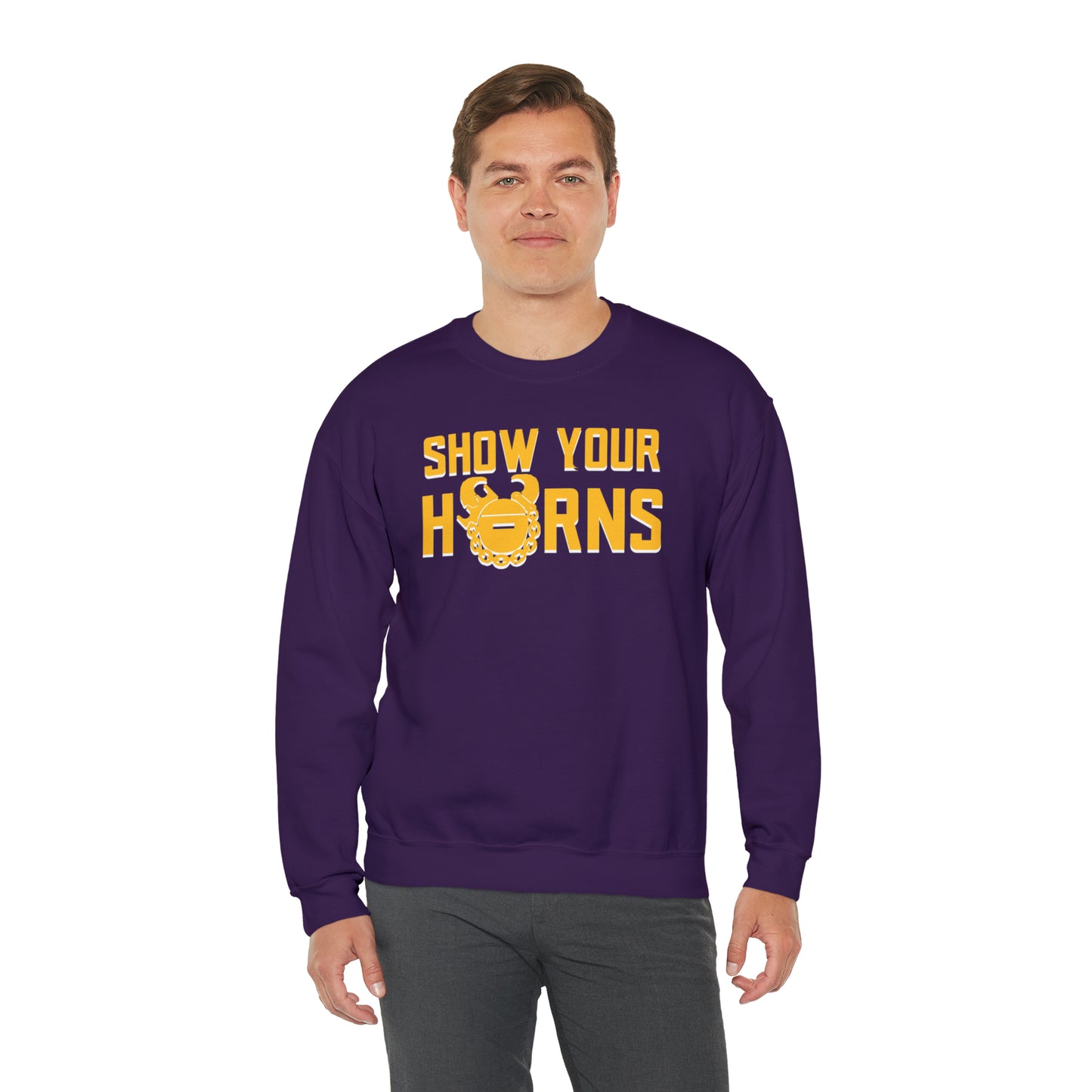Unisex Heavy Blend™ Crewneck - Show Your Horns