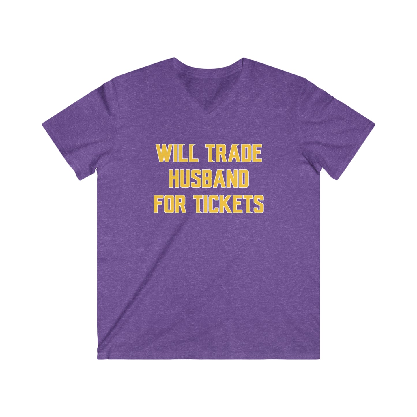 Men's Fitted V-Neck Short Sleeve - Husband for Tickets