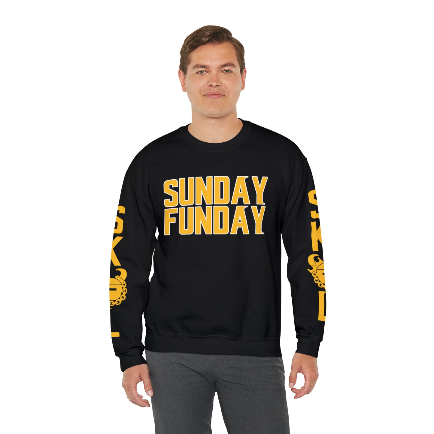 Unisex Heavy Blend™ Crewneck - SUNDAY FUNDAY + The Original (Sleeves)