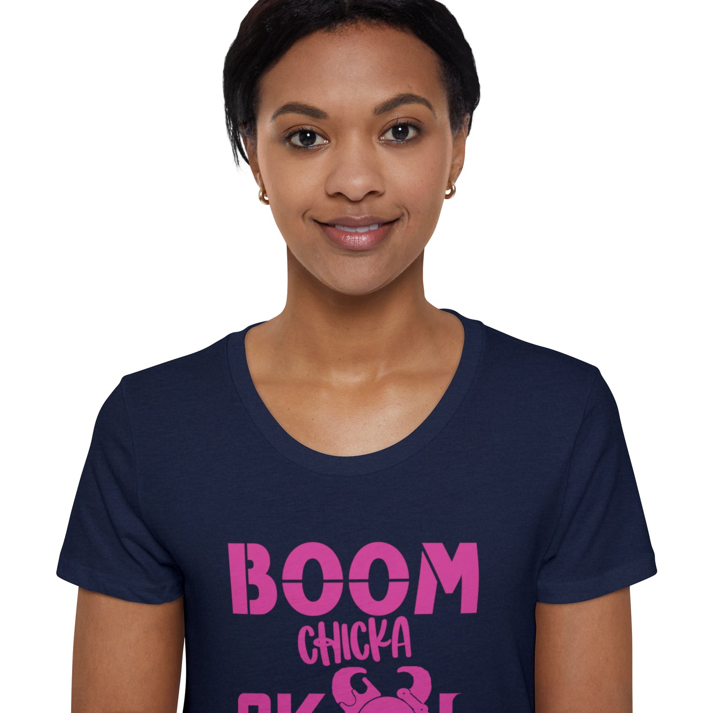 Women's Organic T - BOOM chicka