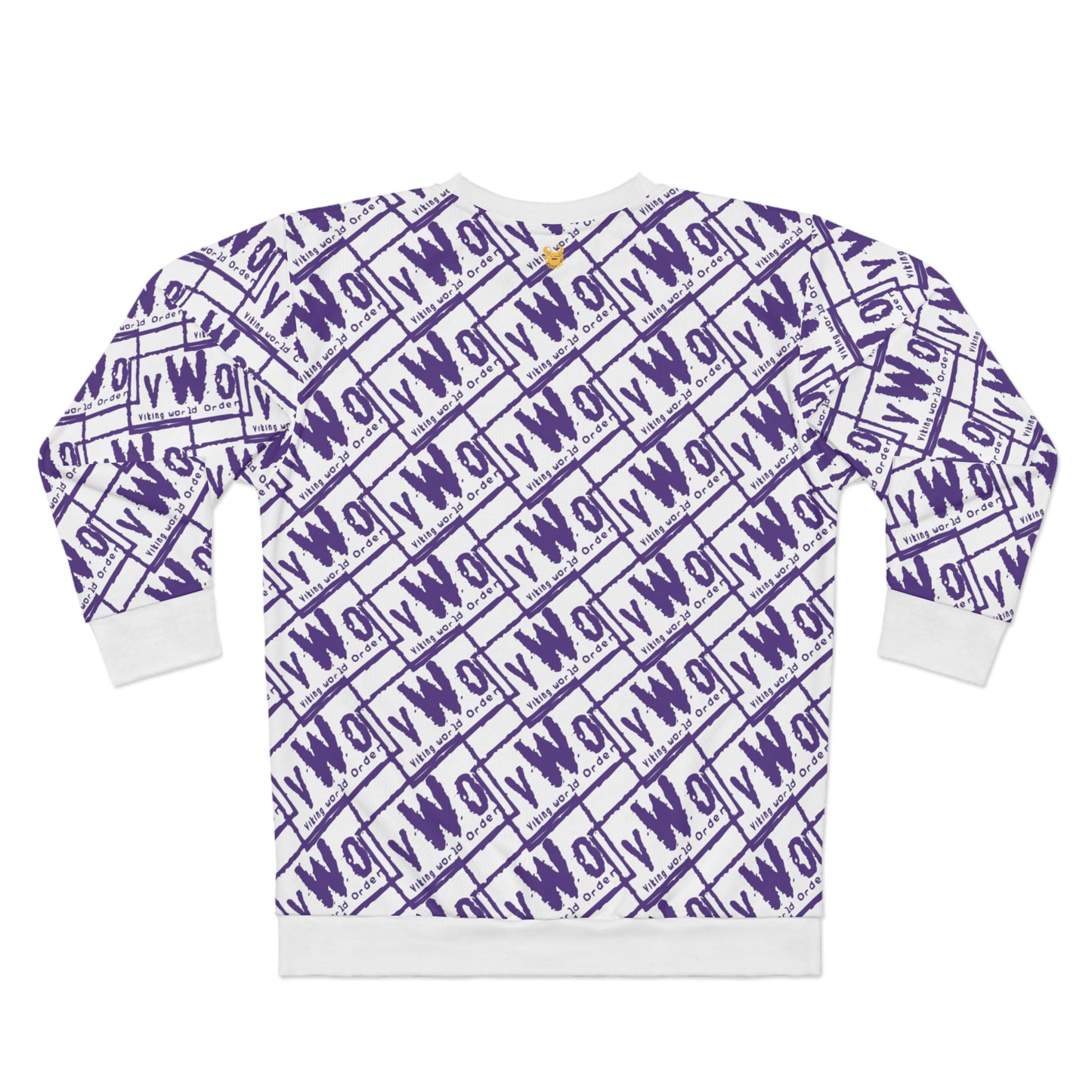 Unisex Crewneck - White/Purple - VWO (Framed)
