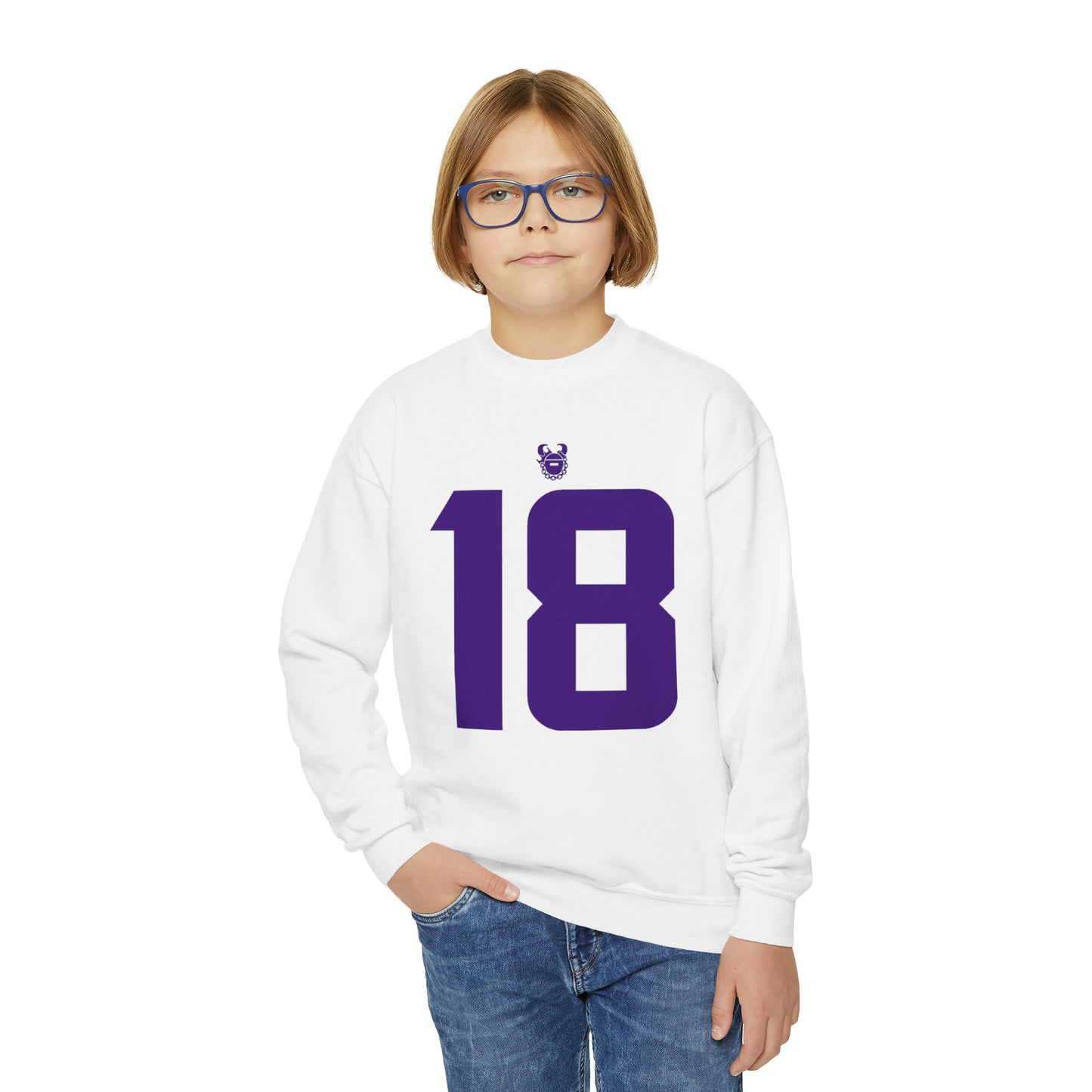 Youth Crewneck - Jersey #18