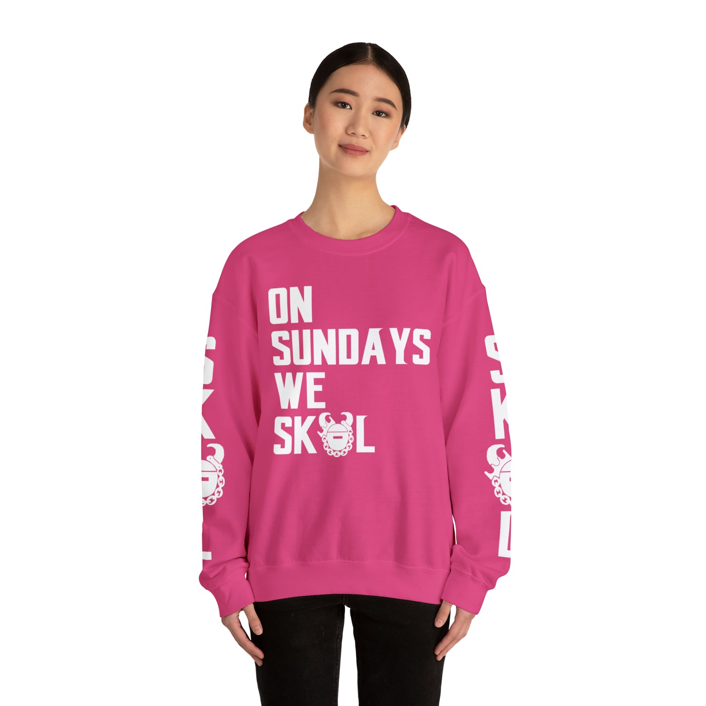Unisex Heavy Blend™ Crewneck - On Sundays + The Original (Sleeves)