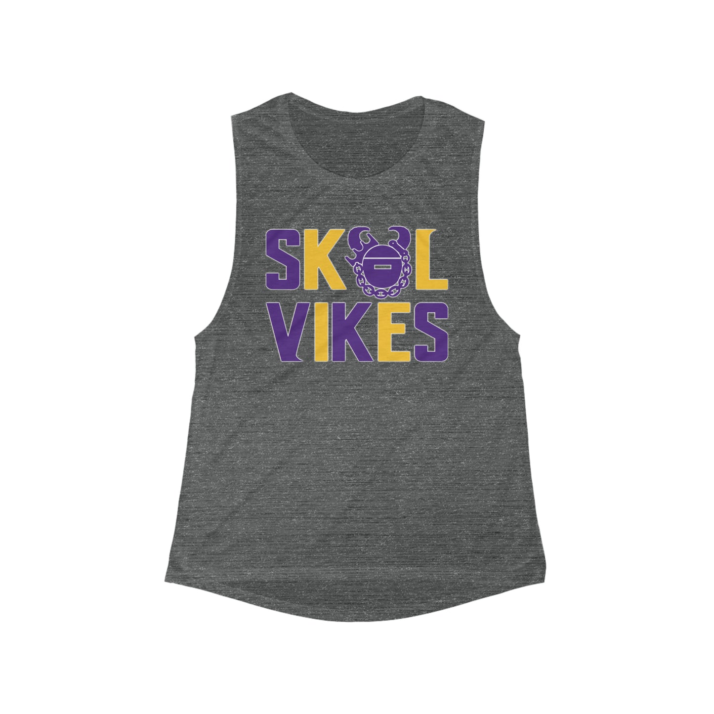 Women's Flowy Scoop Muscle Tank - Vikes