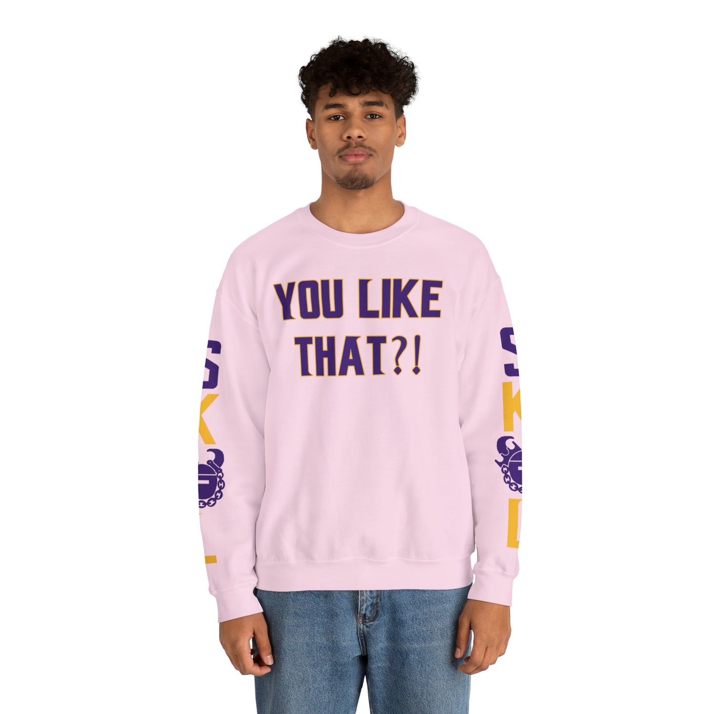 Unisex Heavy Blend™ Crewneck - YOU LIKE THAT?! + The Original (Sleeves)