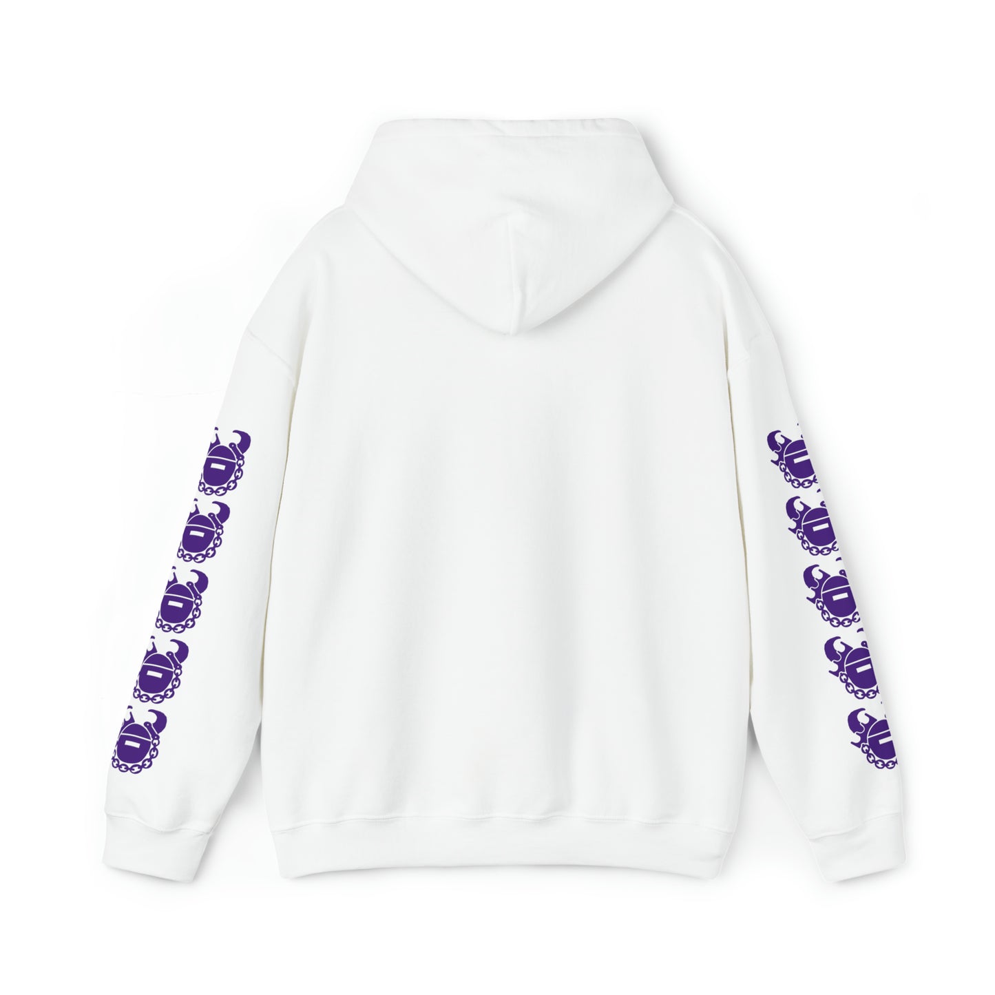 Unisex Heavy Blend™ Hooded Sweatshirt - Sunday FUNday + Game Day Helmet (Sleeves)