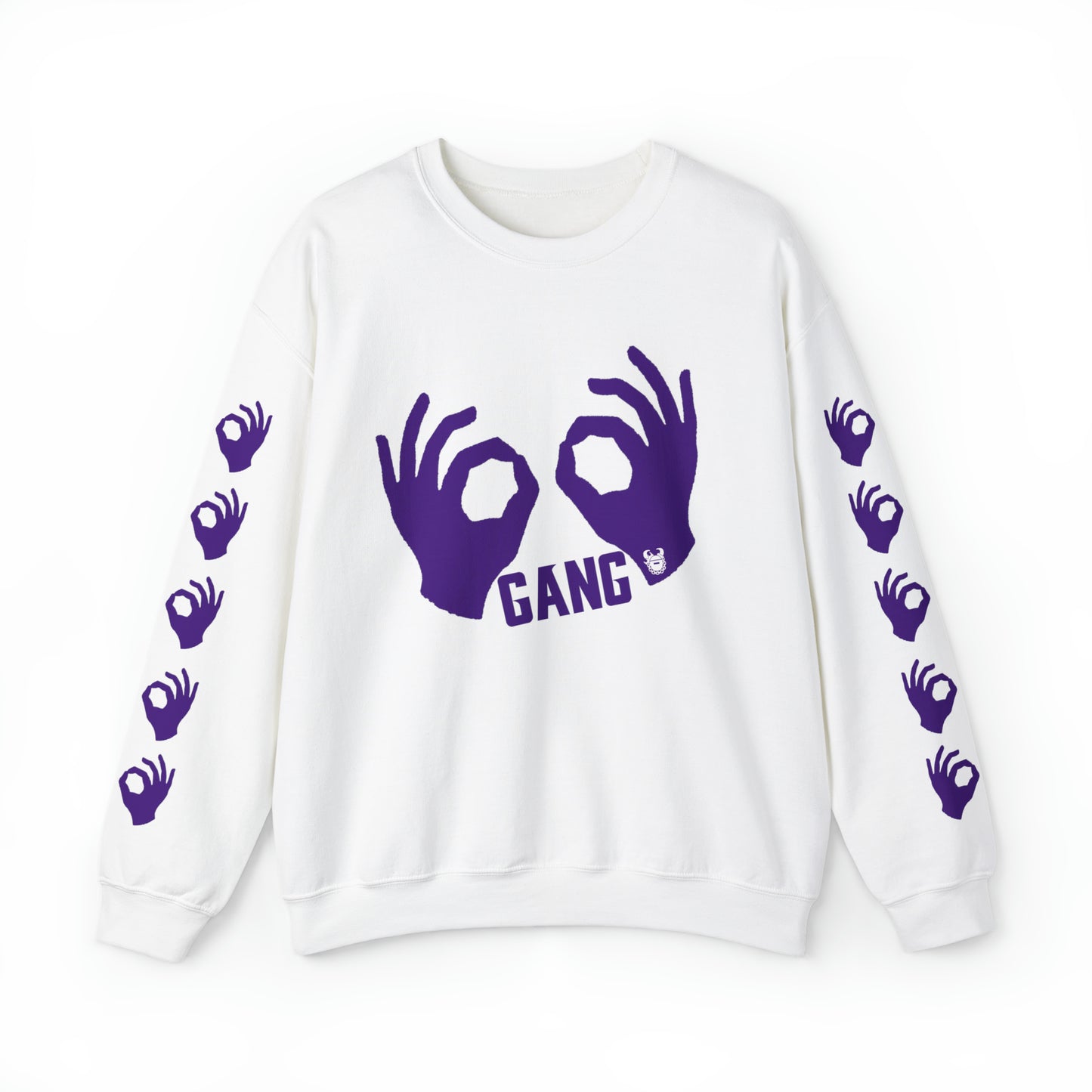 Unisex Heavy Blend™ Crewneck - Griddy Gang + Hands (Sleeves)