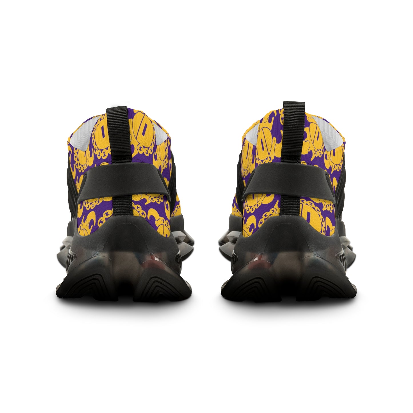 Men's Mesh Sneakers - Gold/Purple Helmets