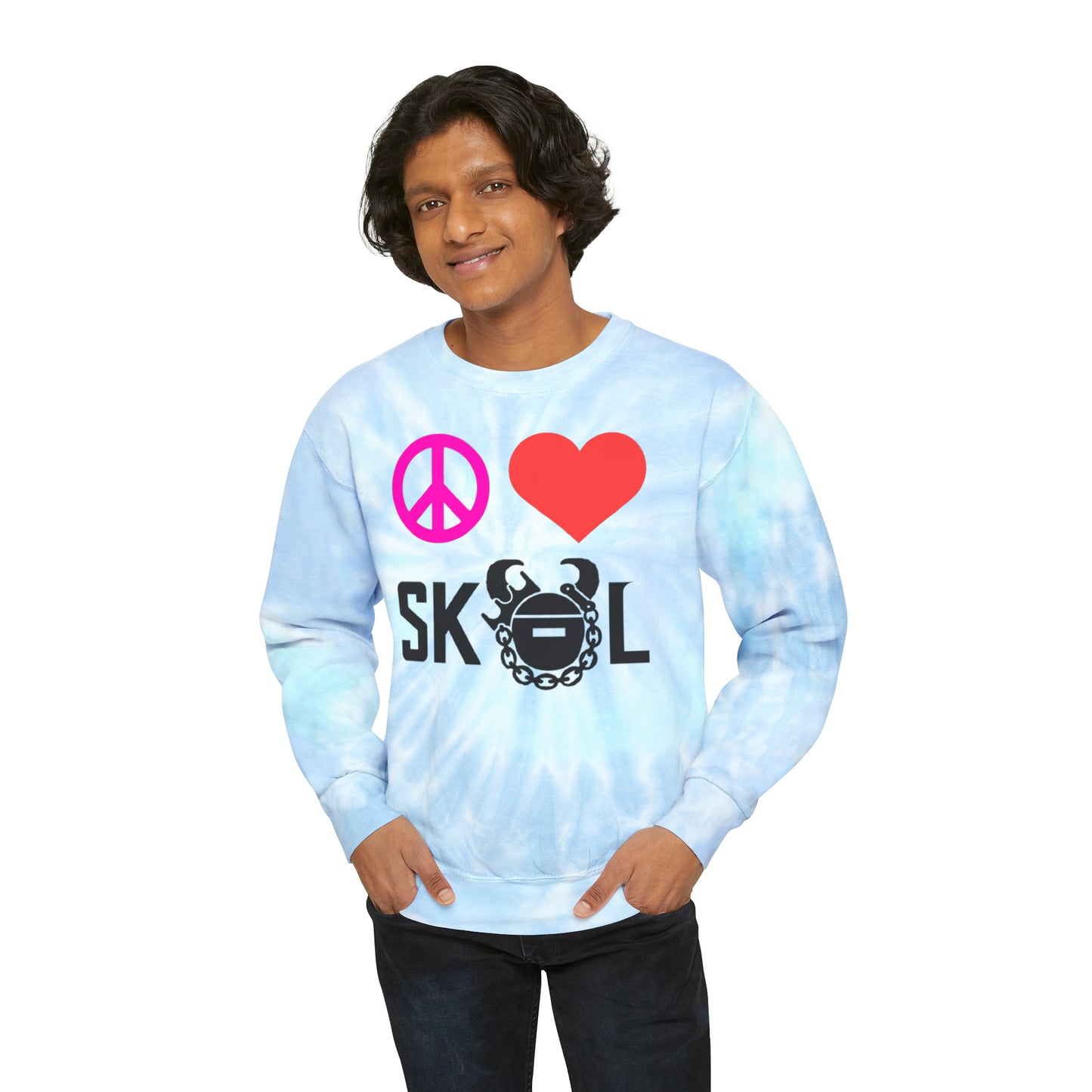 Tie-Dye Crewneck - Peace & Love