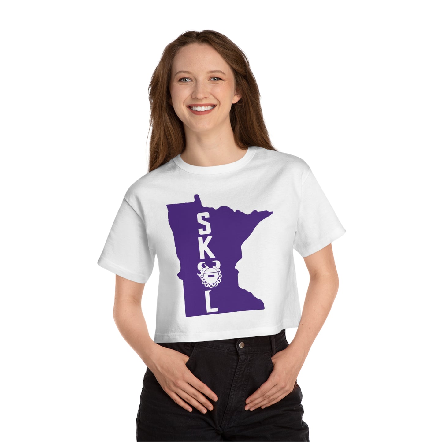 Women's Champion Heritage Cropped Top - Minnesota