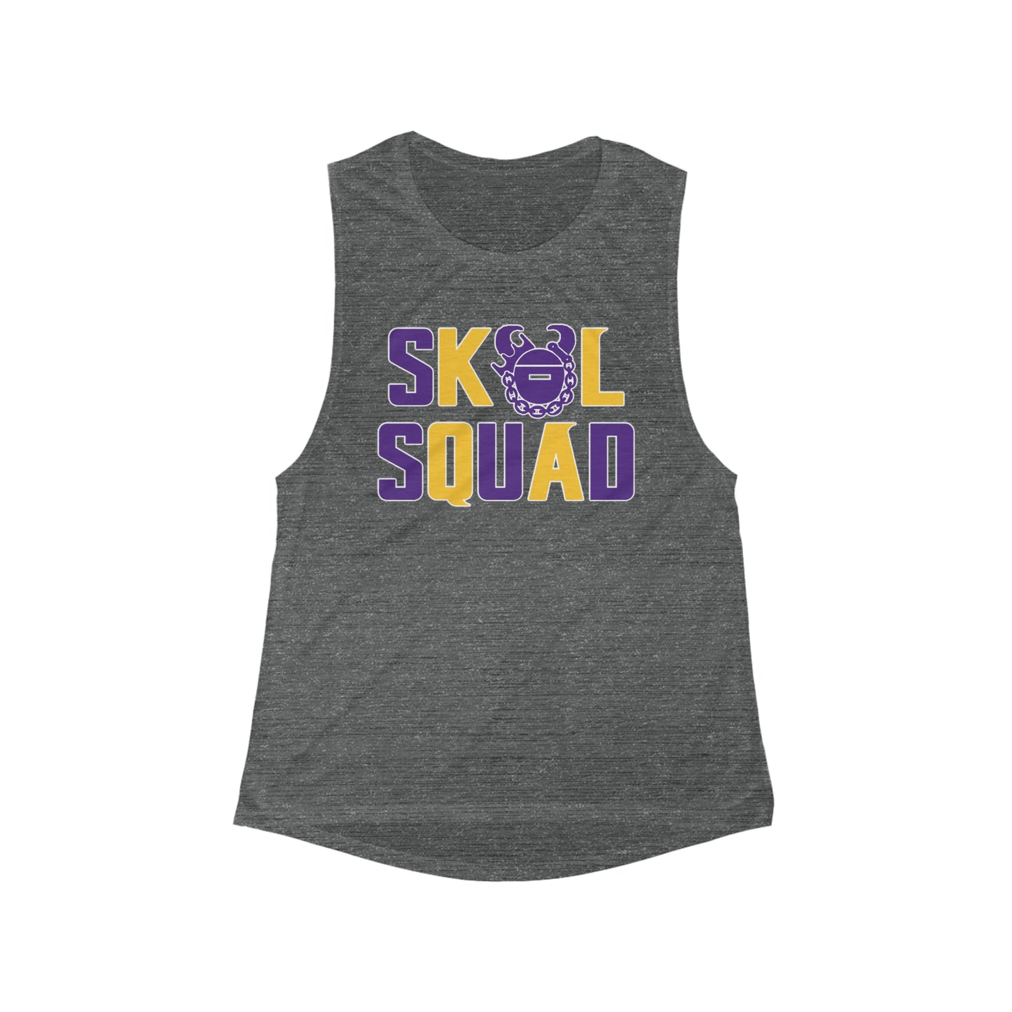 Women's Flowy Scoop Muscle Tank - SQUAD