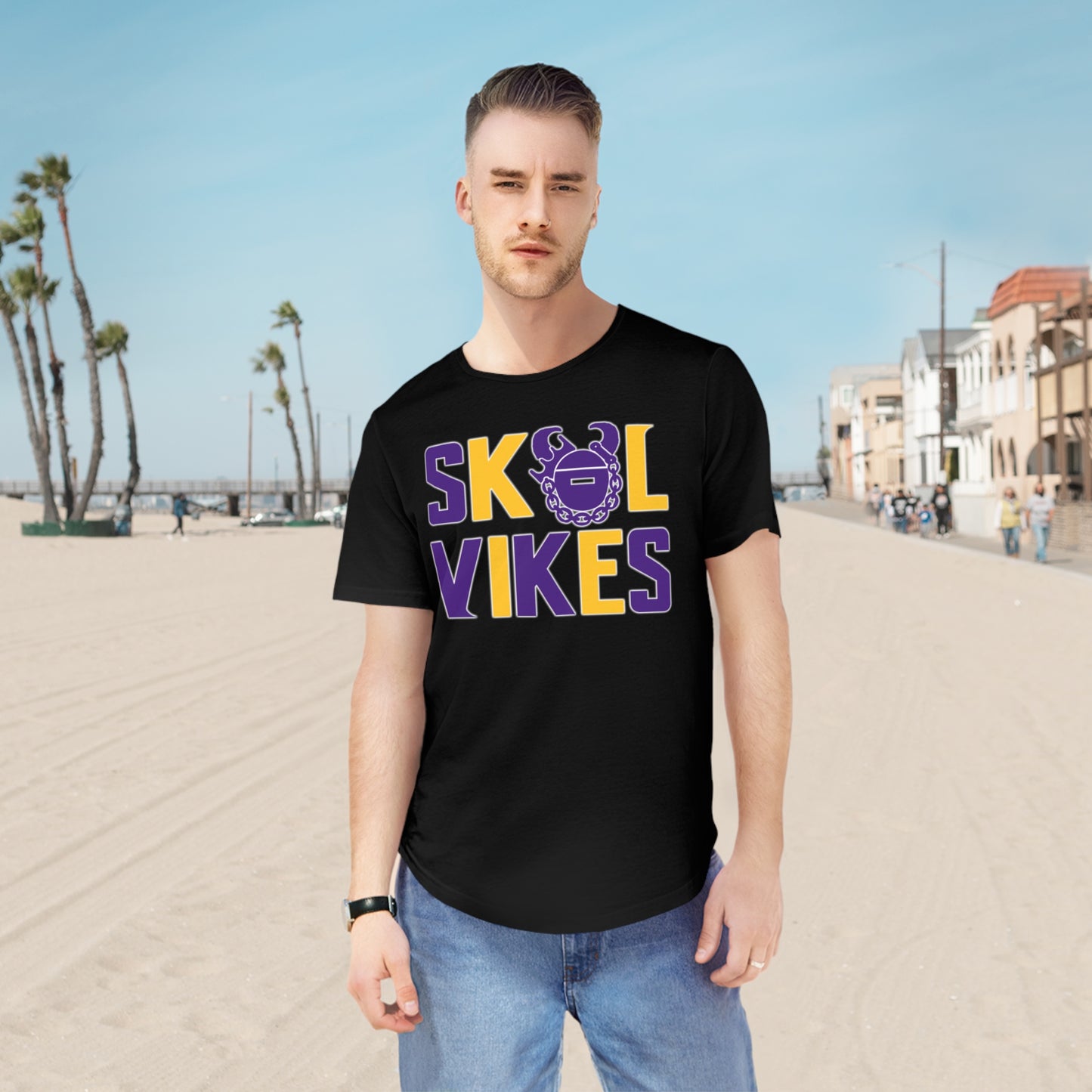 Men's Curved Hem Tee - Vikes