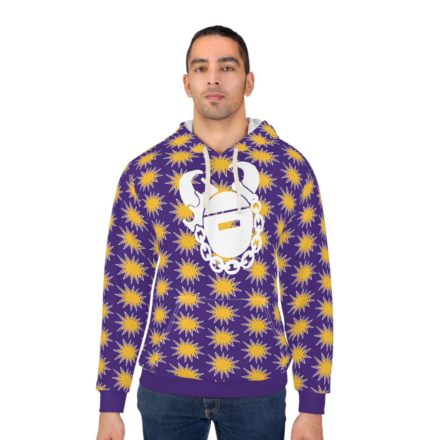 Unisex Pullover Hoodie - Booms - Game Day Helmet