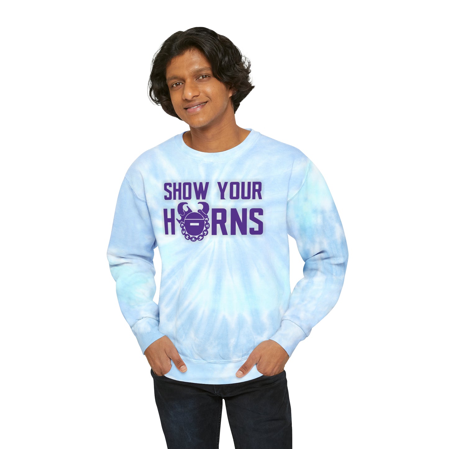 Tie-Dye Crewneck - Show Your Horns