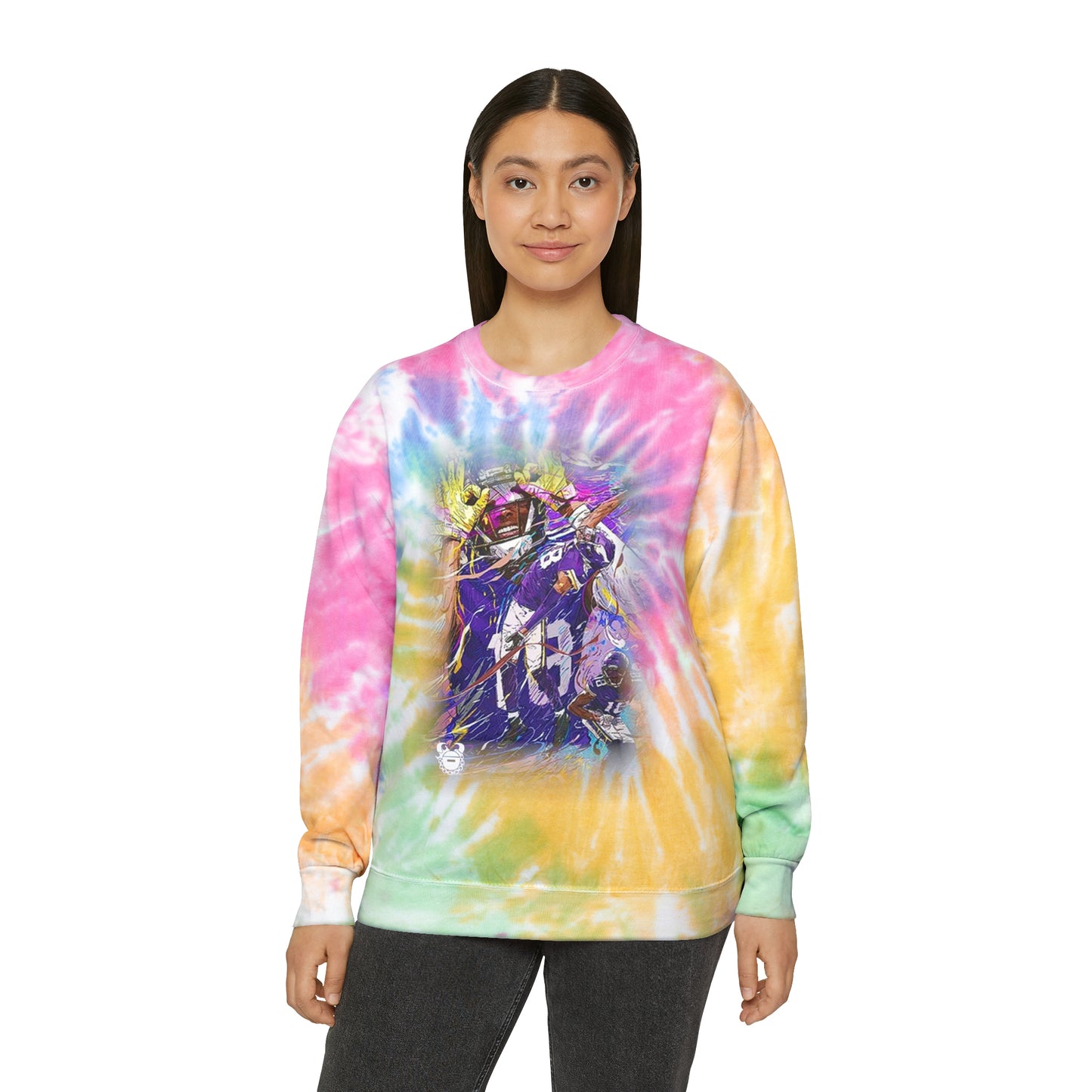 Tie-Dye Crewneck - Griddy Dance
