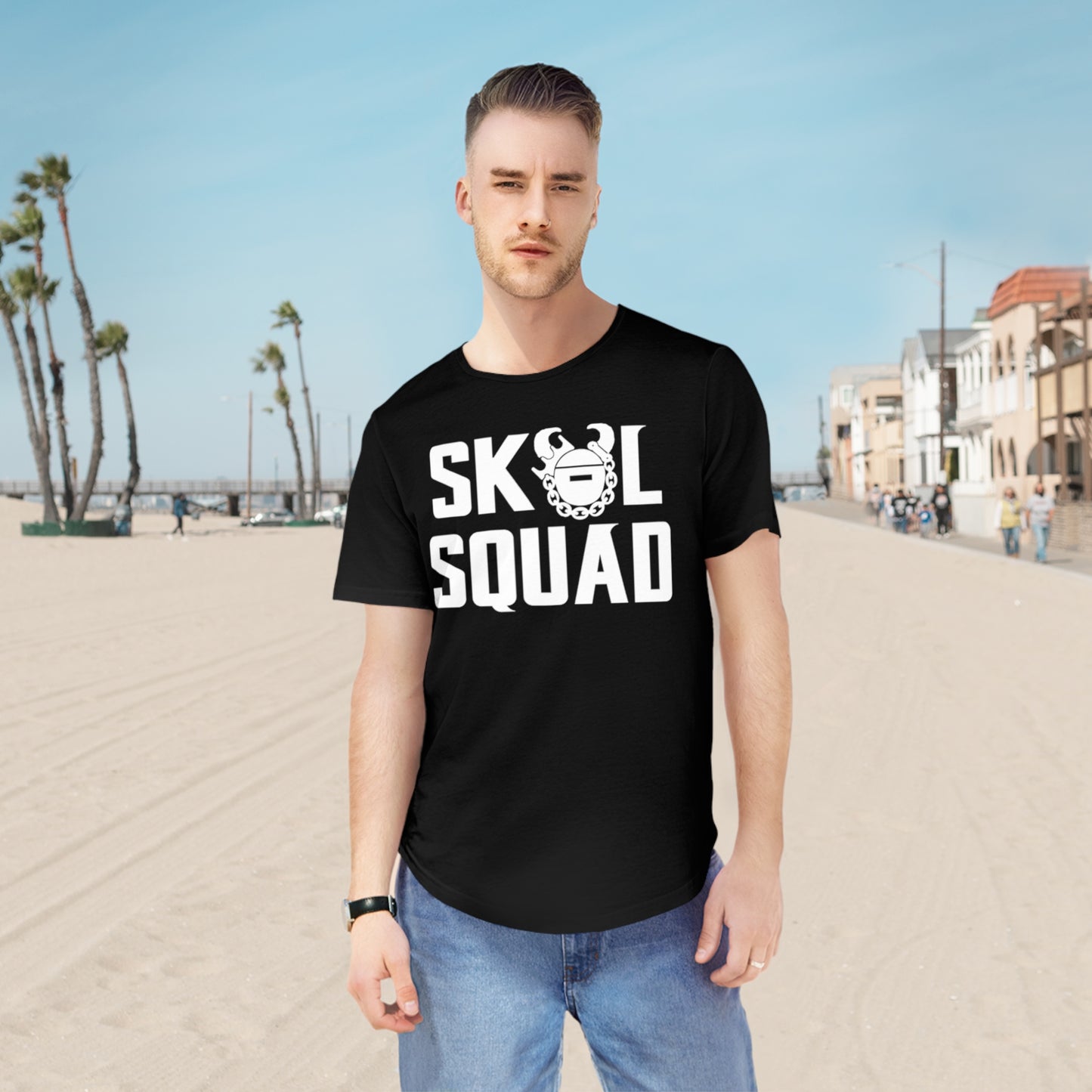 Men's Curved Hem Tee - SQUAD