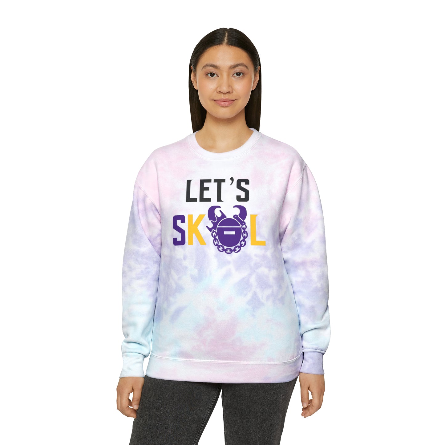 Tie-Dye Crewneck - Let's go!