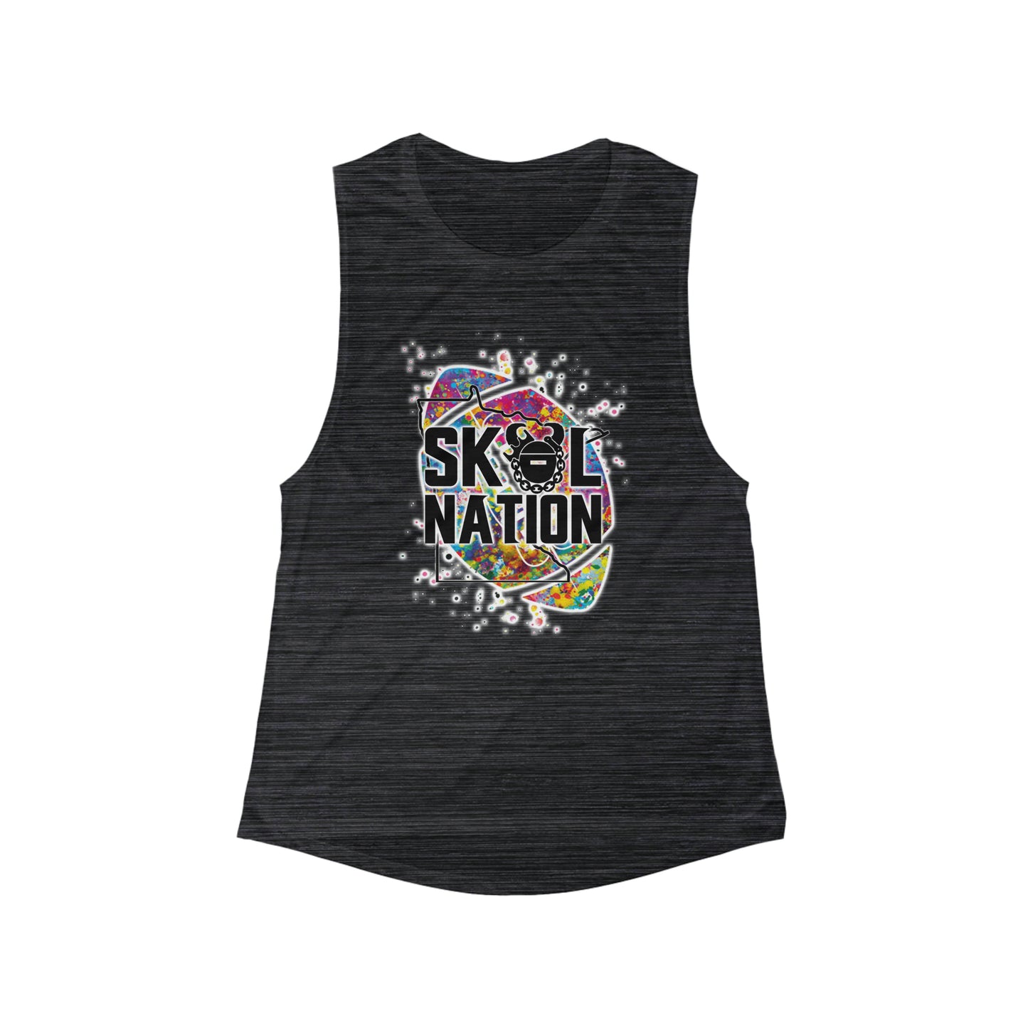 Women's Flowy Scoop Muscle Tank - MN Nation (Color Blast)