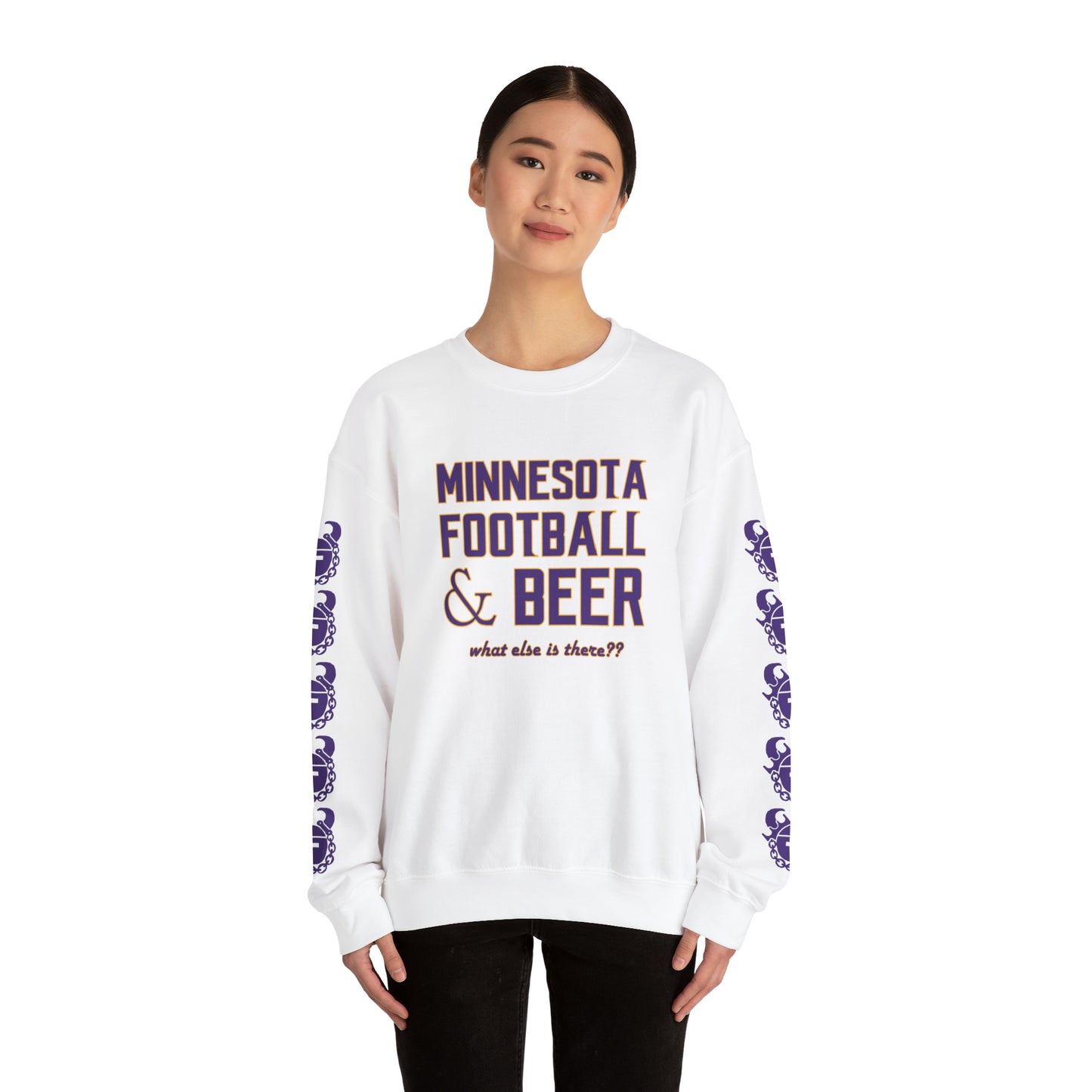 Unisex Heavy Blend™ Crewneck - What else is there?? + Game Day Helmet (Sleeves)