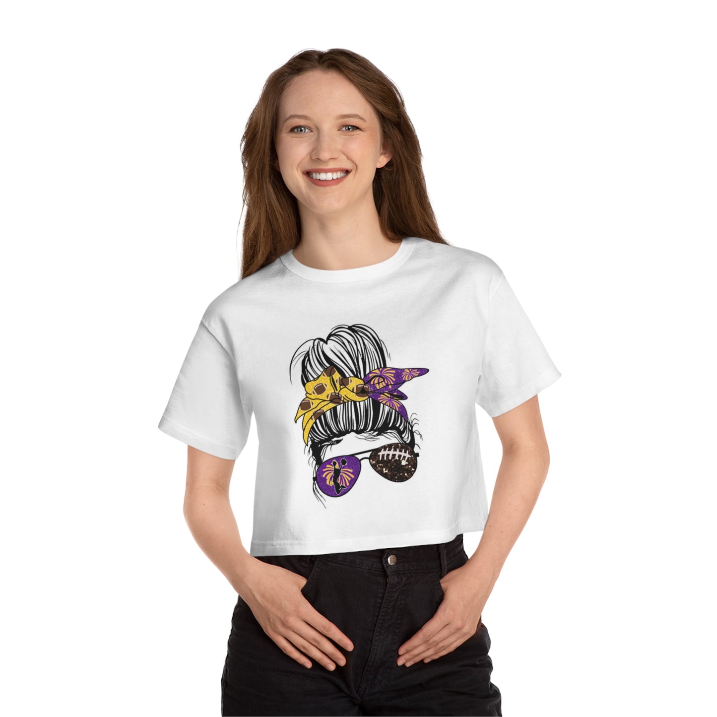 Women's Champion Heritage Cropped Top - Girlll!