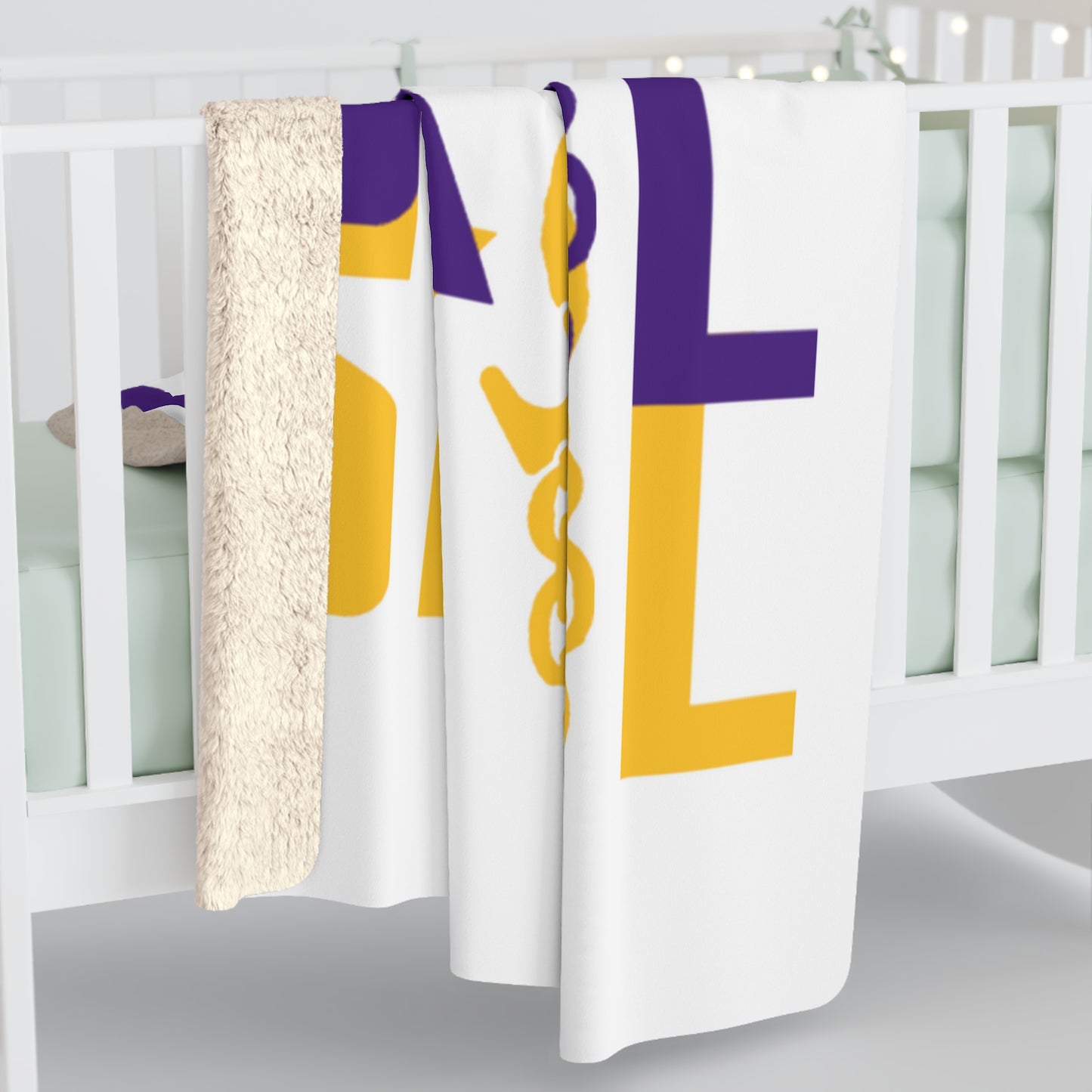 Sherpa Fleece Blanket - White - 4x