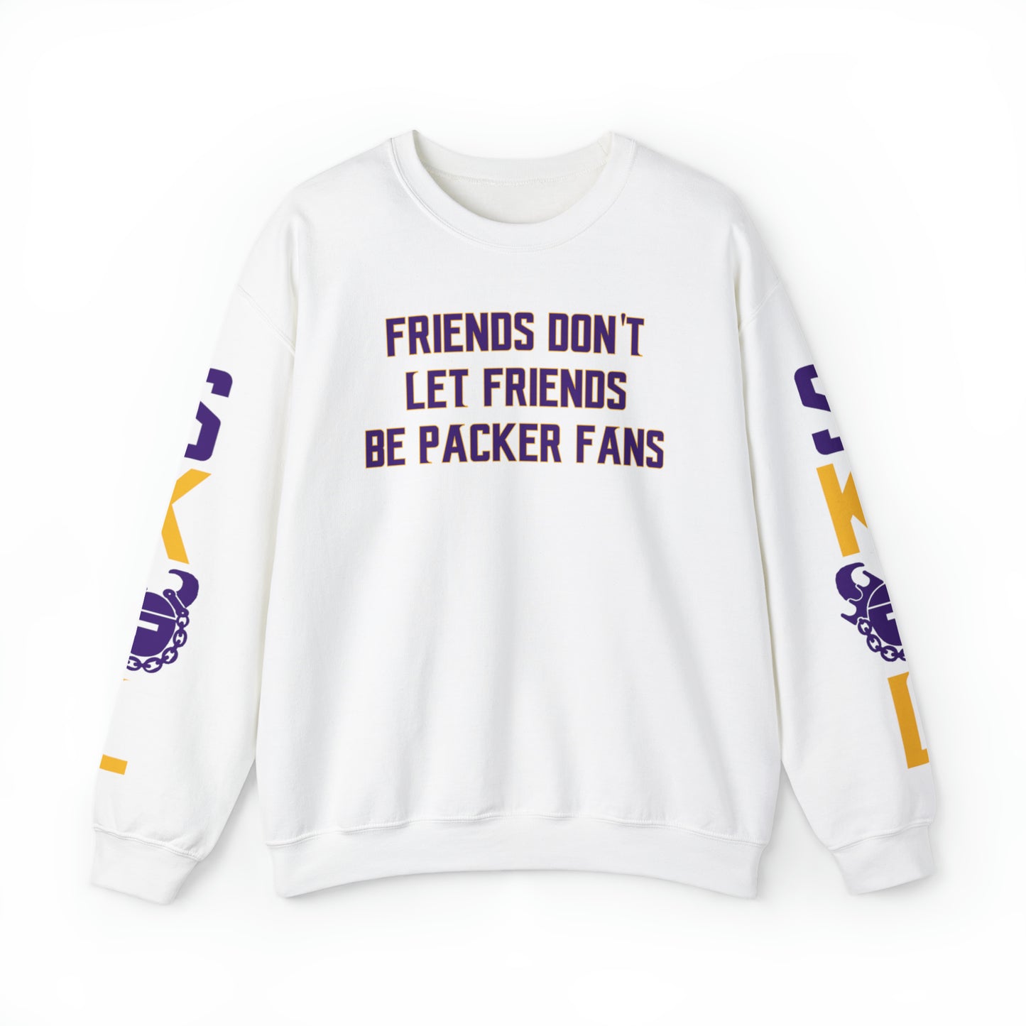Unisex Heavy Blend™ Crewneck - Friends Don't Let Friends + The Original (Sleeves)