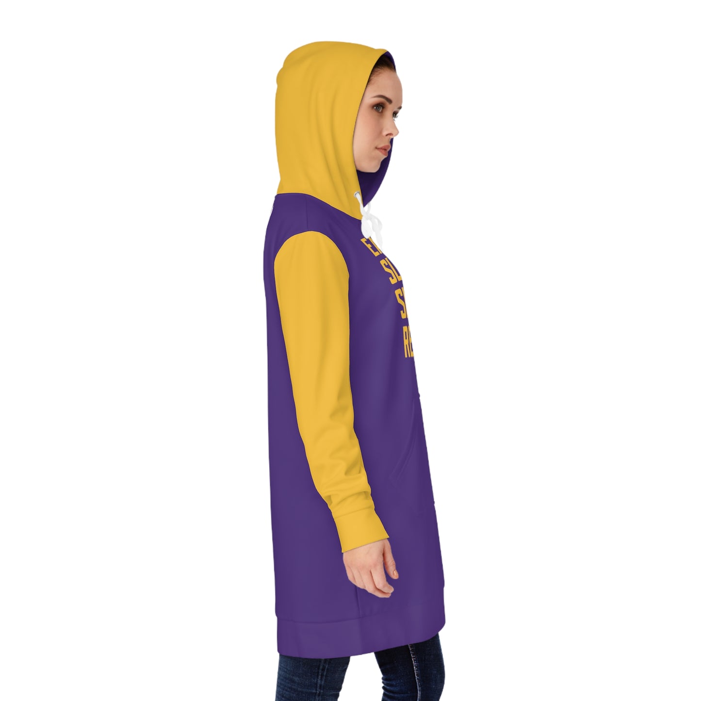 Hoodie Dress - Purple/Gold - Eat. Sleep. Repeat.