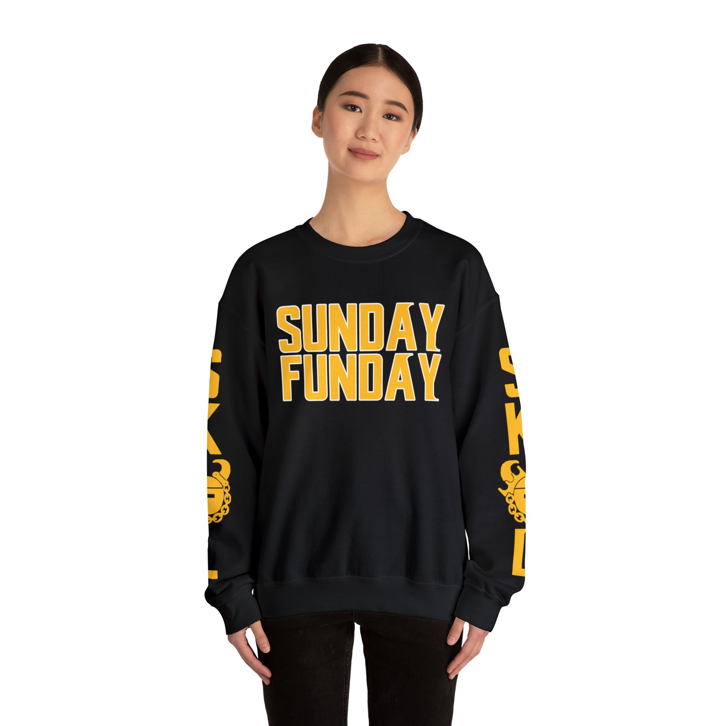 Unisex Heavy Blend™ Crewneck - SUNDAY FUNDAY + The Original (Sleeves)