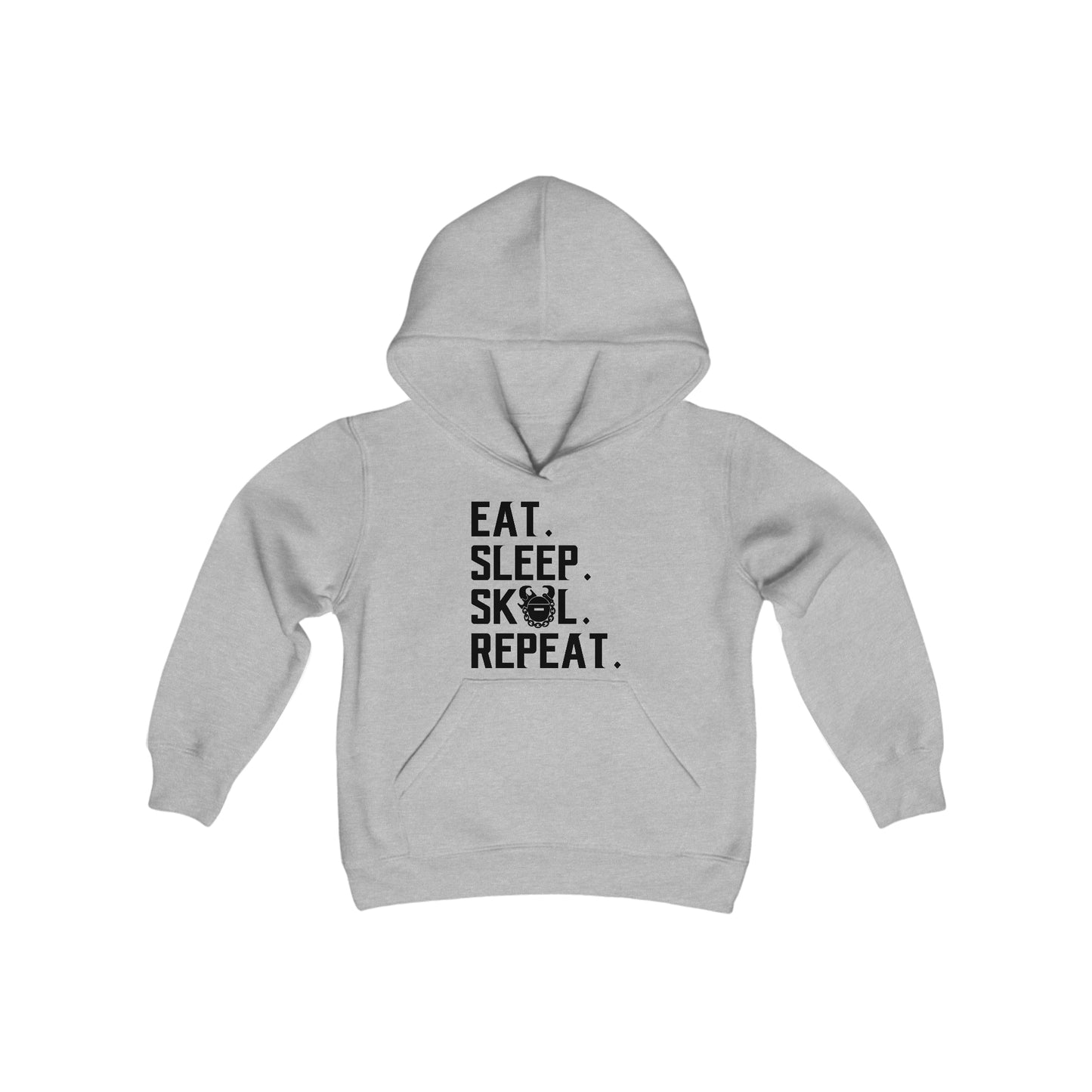 Youth Heavy Blend Hoodie - Eat. Sleep. Repeat.