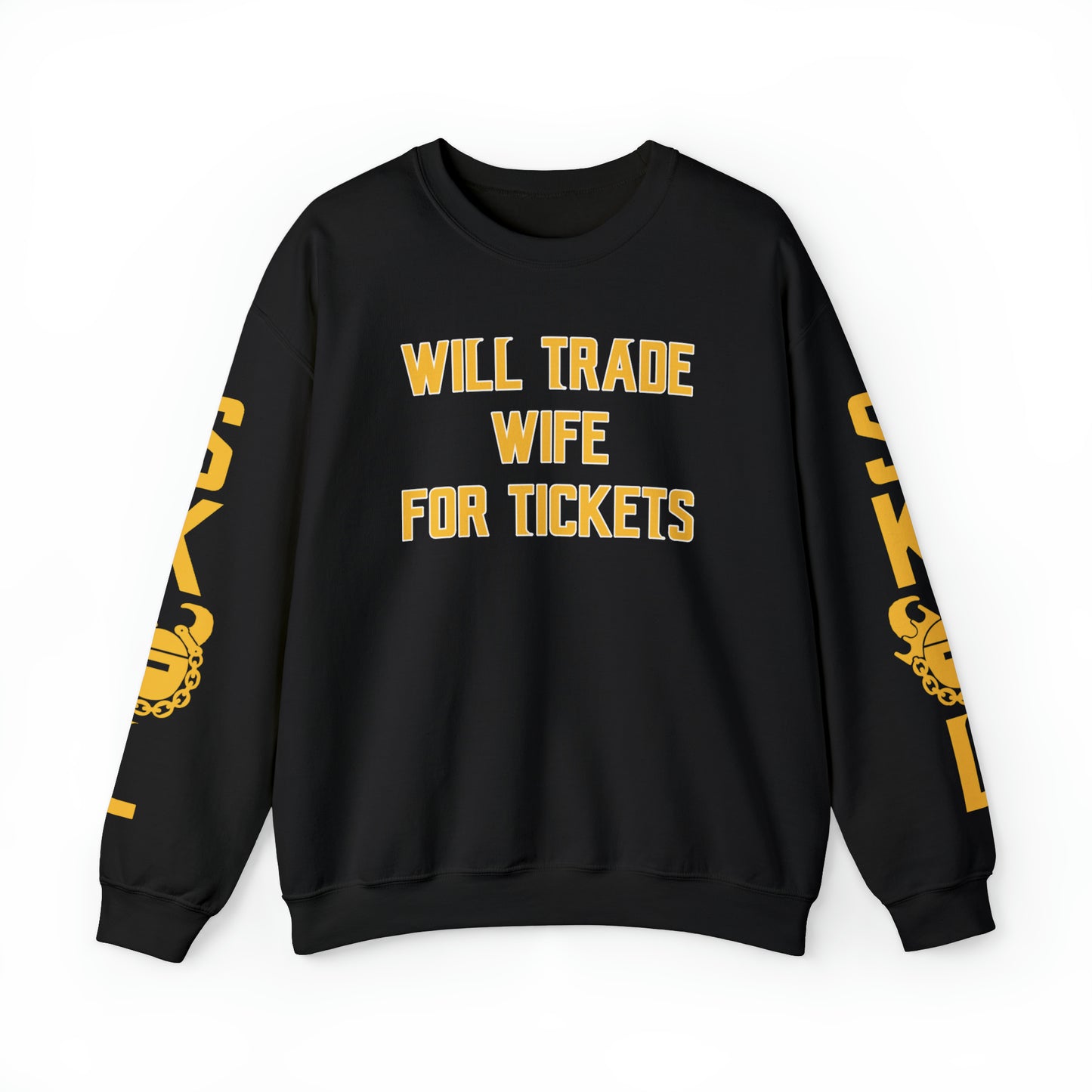 Unisex Heavy Blend™ Crewneck - Wife for Tickets + The Original (Sleeves)
