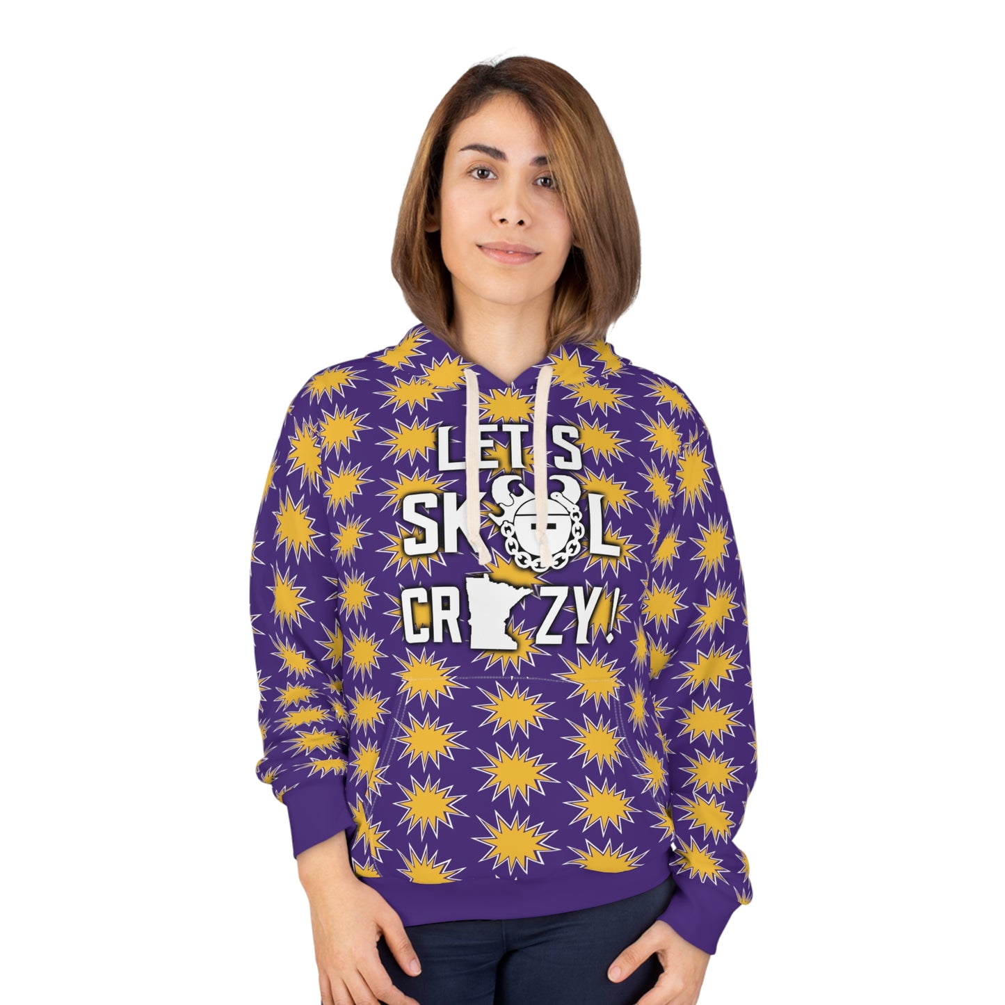 Unisex Pullover Hoodie - Booms - Let's go Crazy!
