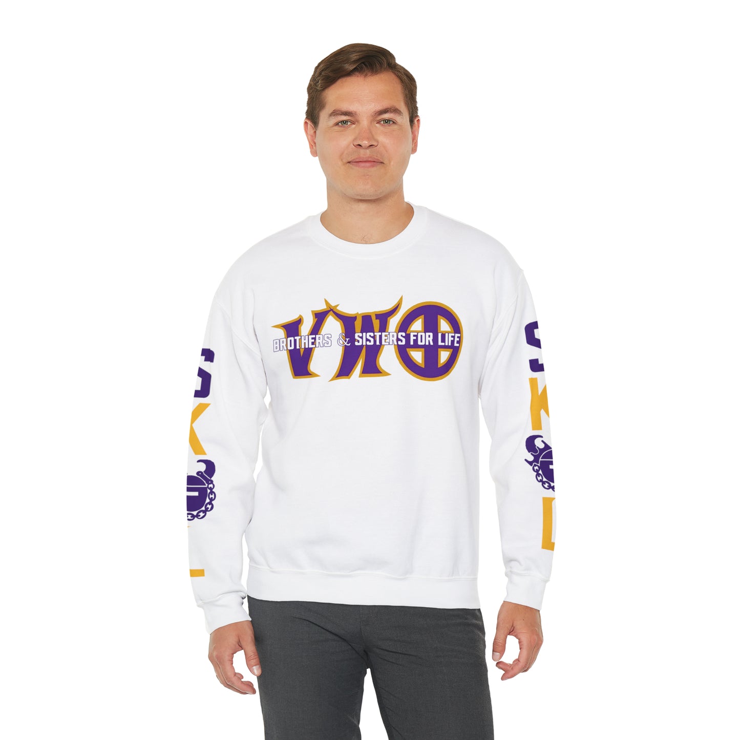 Unisex Heavy Blend™ Crewneck - VWO Brothers & Sisters + The Original (Sleeves)
