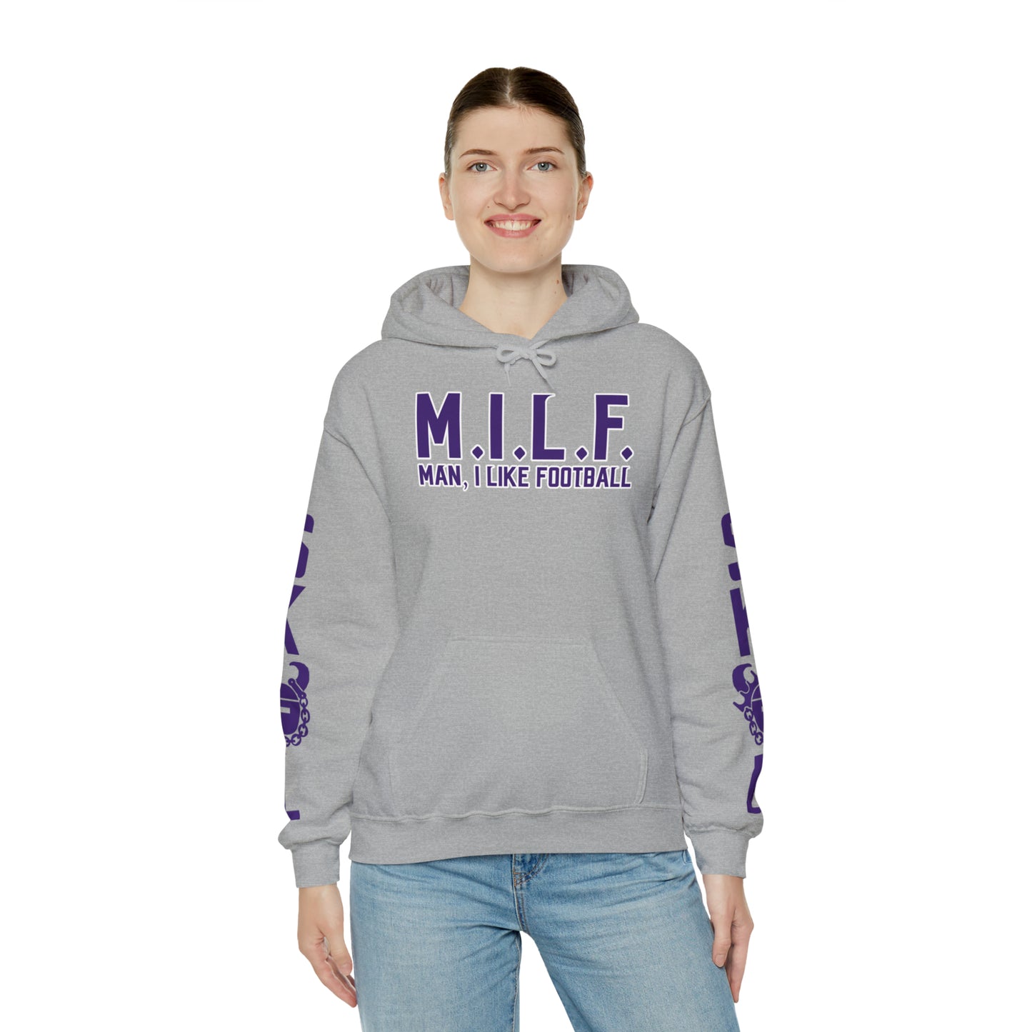 Unisex Heavy Blend™ Hooded Sweatshirt - M.I.L.F. + Original (Sleeves)