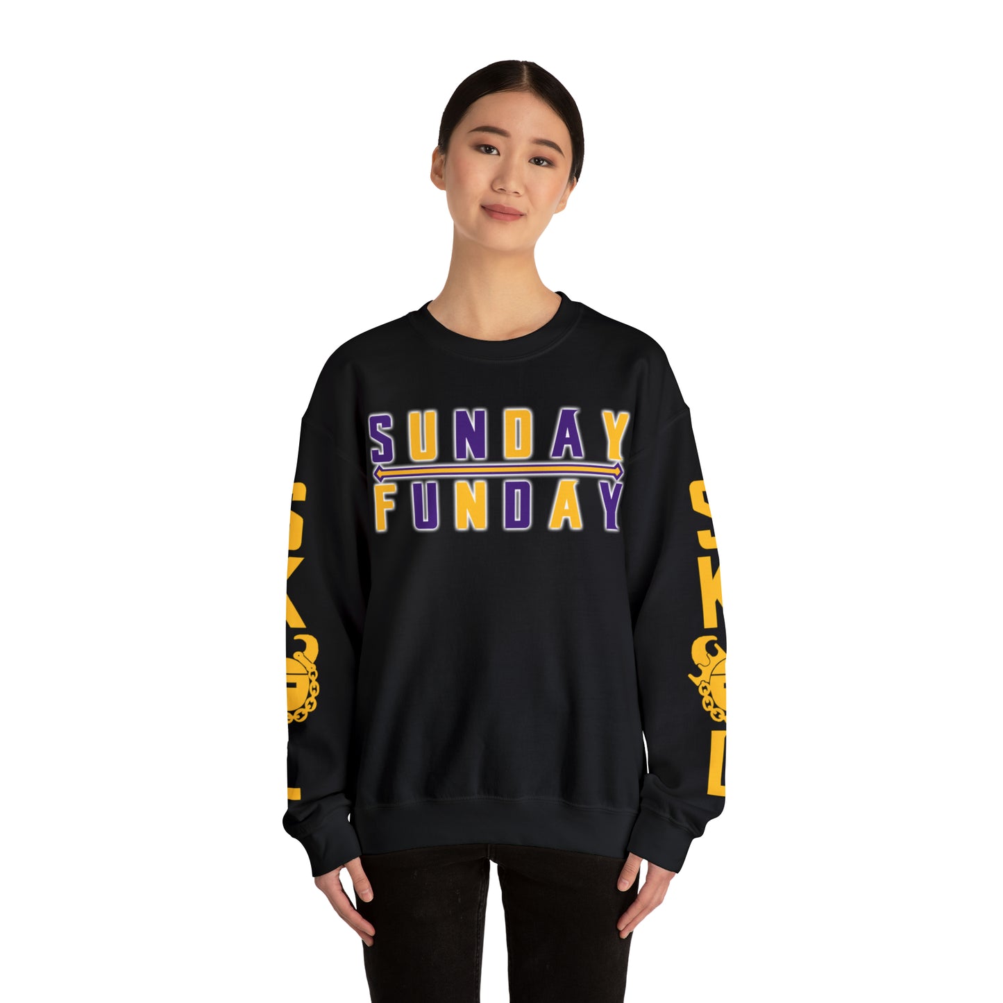 Unisex Heavy Blend™ Crewneck - Sunday FUNday + The Original (Sleeves)