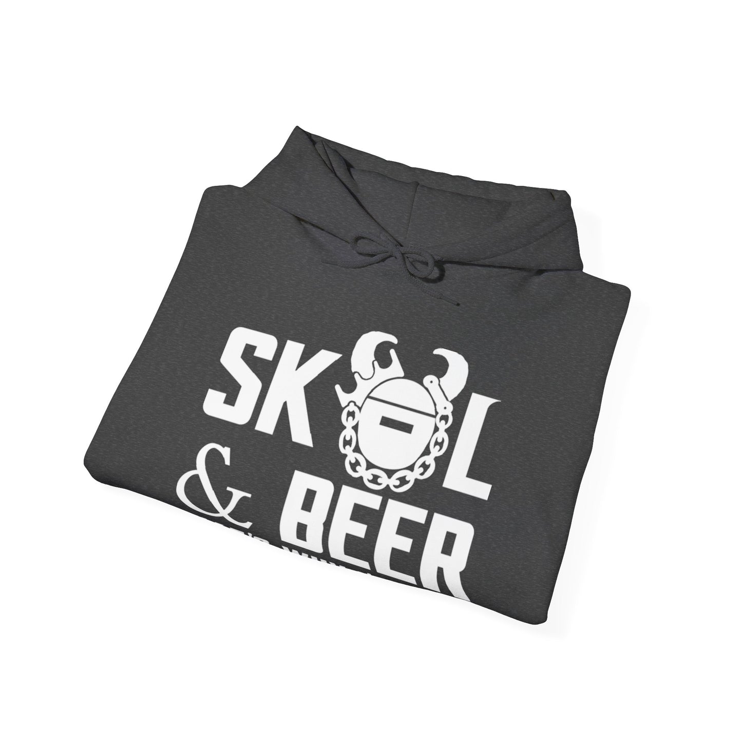Unisex Heavy Blend™ Hooded Sweatshirt - & BEER + Game Day Helmet (Sleeves)