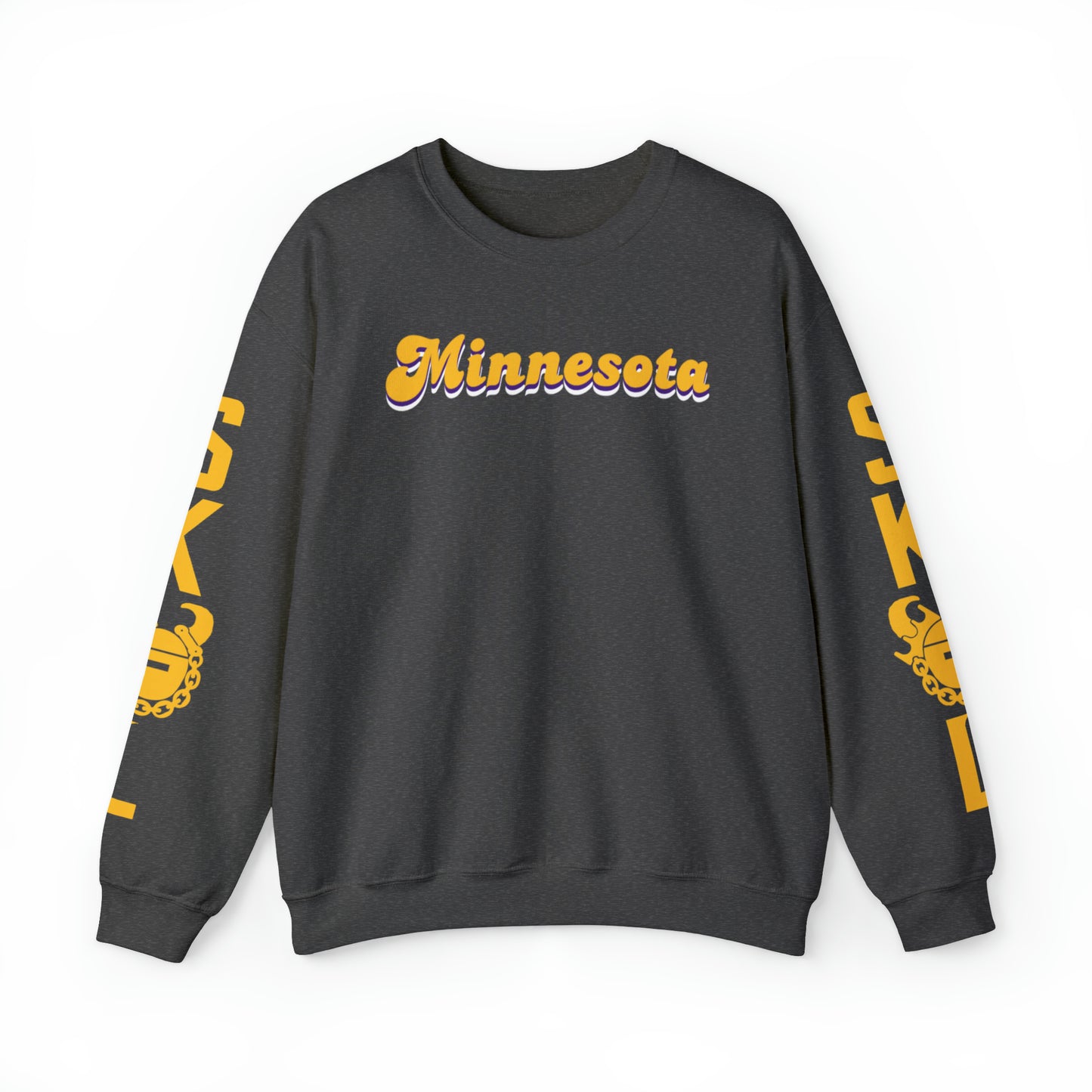 Unisex Heavy Blend™ Crewneck - Minnesota (Retro) + The Original (Sleeves)