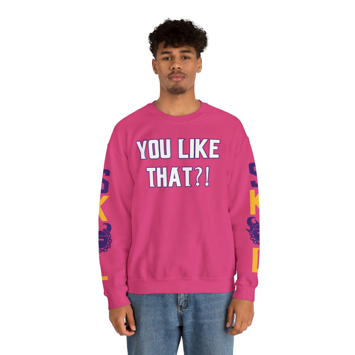 Unisex Heavy Blend™ Crewneck - YOU LIKE THAT?! + The Original (Sleeves)
