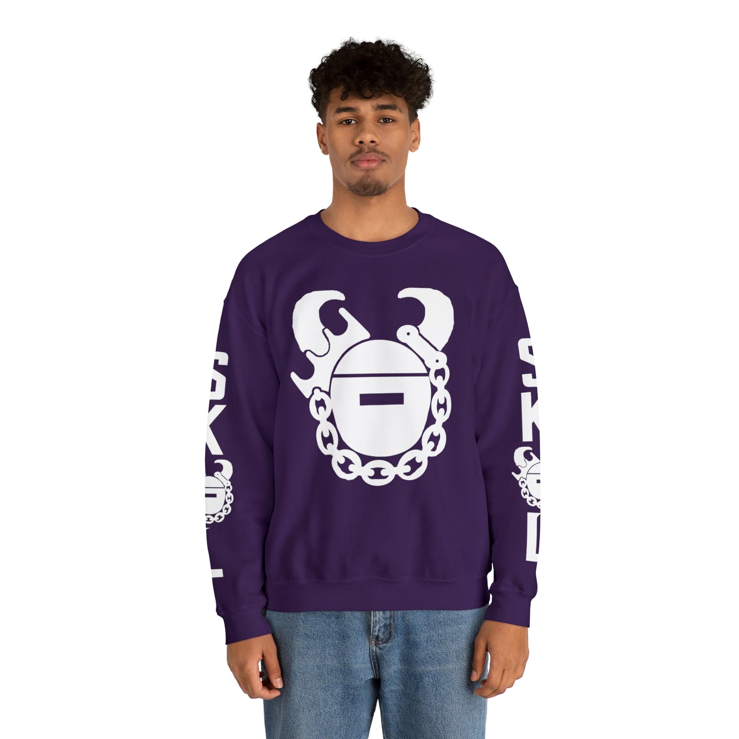 Unisex Heavy Blend™ Crewneck - Game Day Helmet + The Original (Sleeves)