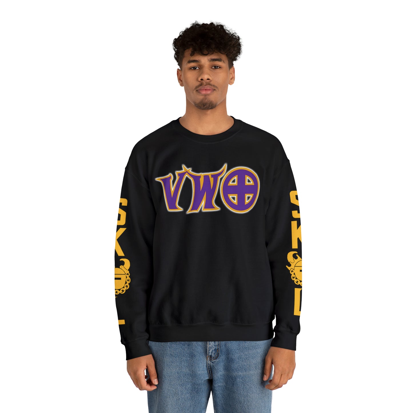 Unisex Heavy Blend™ Crewneck - V-W-O + The Original (Sleeves)