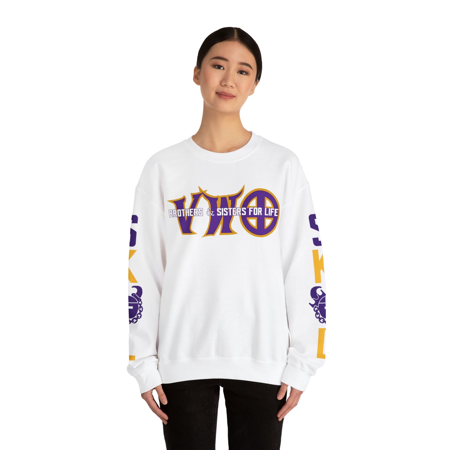 Unisex Heavy Blend™ Crewneck - VWO Brothers & Sisters + The Original (Sleeves)